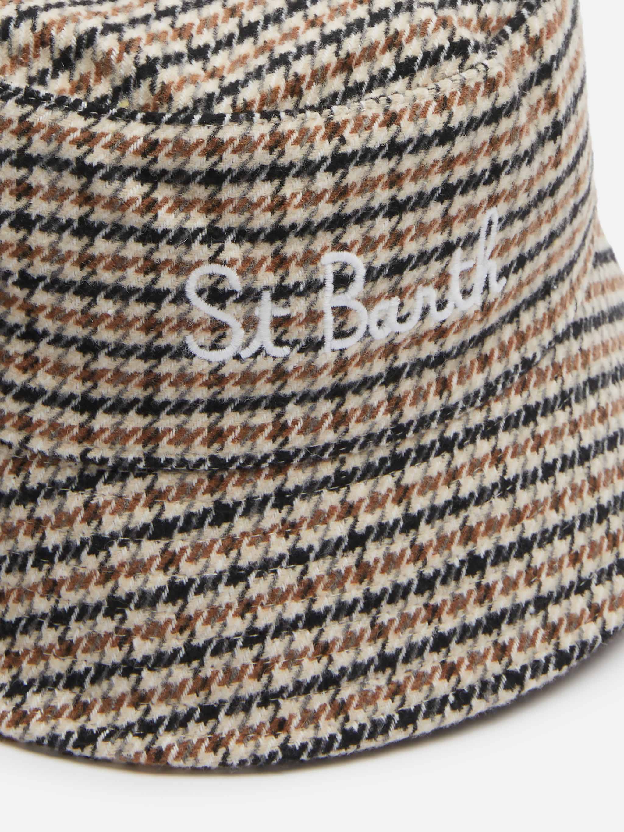 Bucket hat Jude with pied de poule print - Image 3