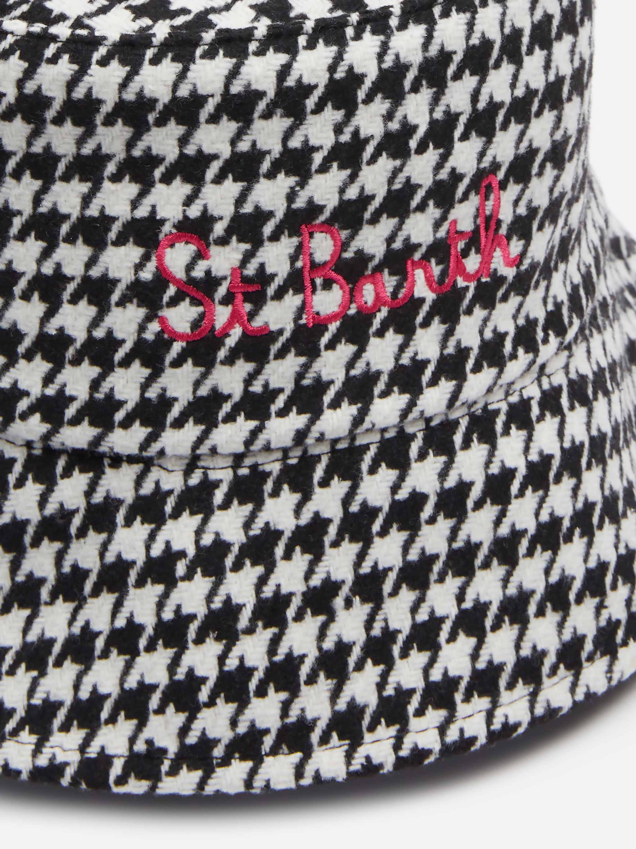 Bucket hat Jude with pied de poule print - Image 3