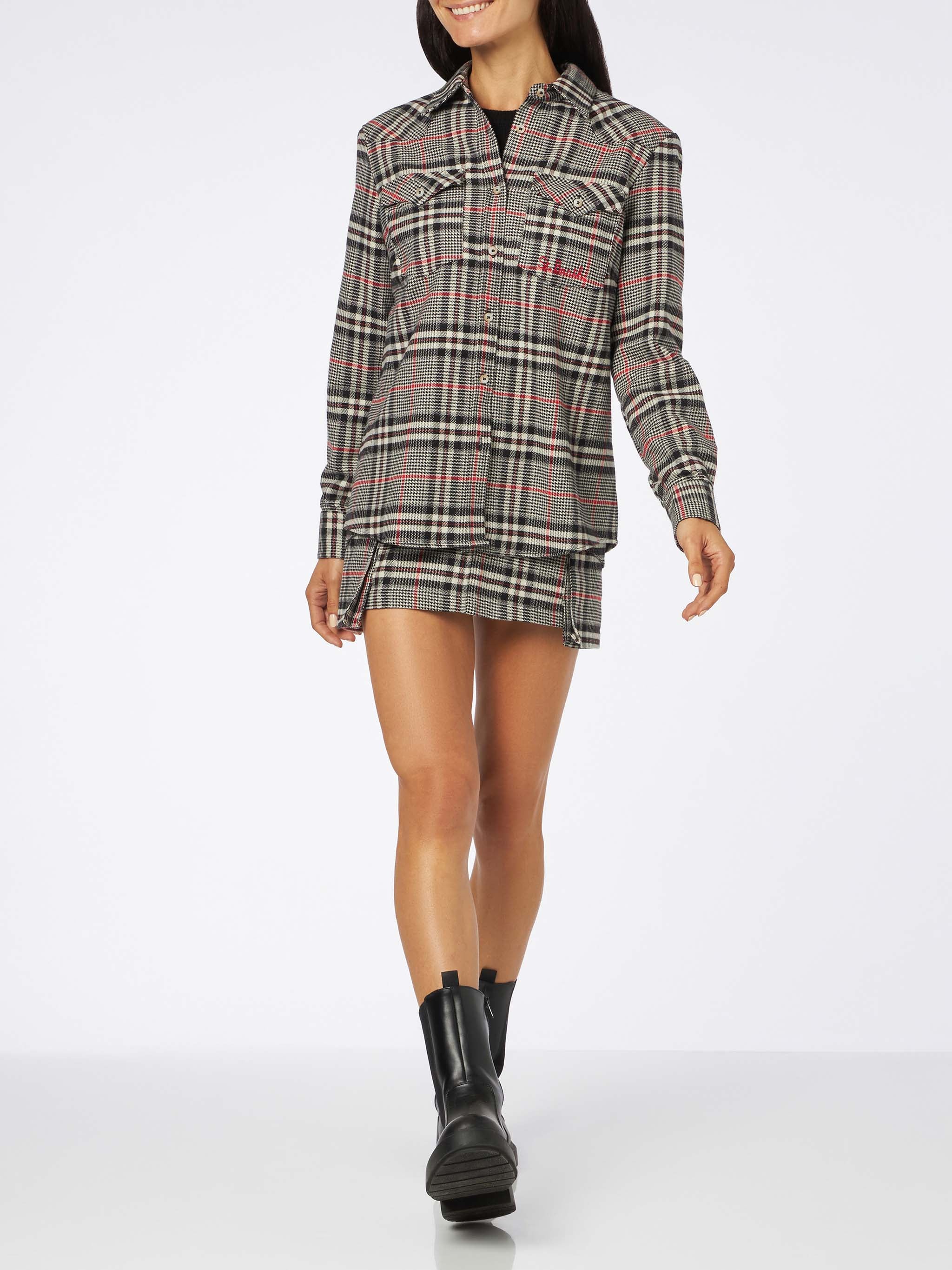 Prince of Wales Fern cargo miniskirt - Image 4