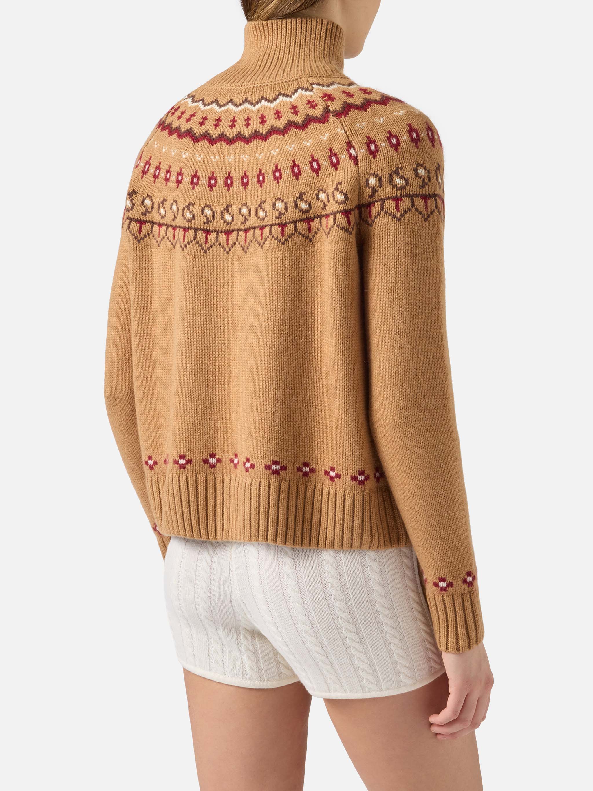 Meghan Nordic jacquard knit sweater - Image 3