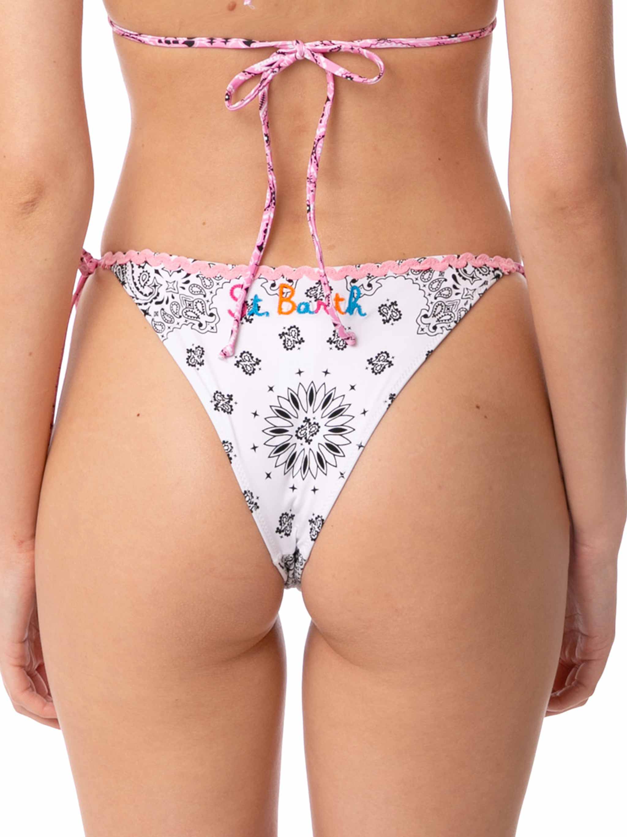 Marielle white bandana print swim briefs - Image 2