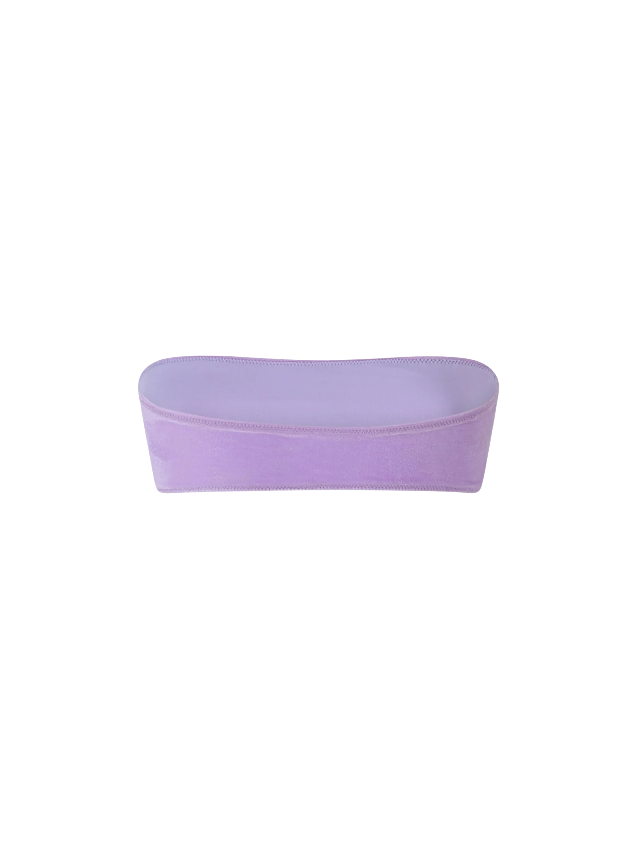 Rebby velvet-effect bandeau bikini top - Image 2