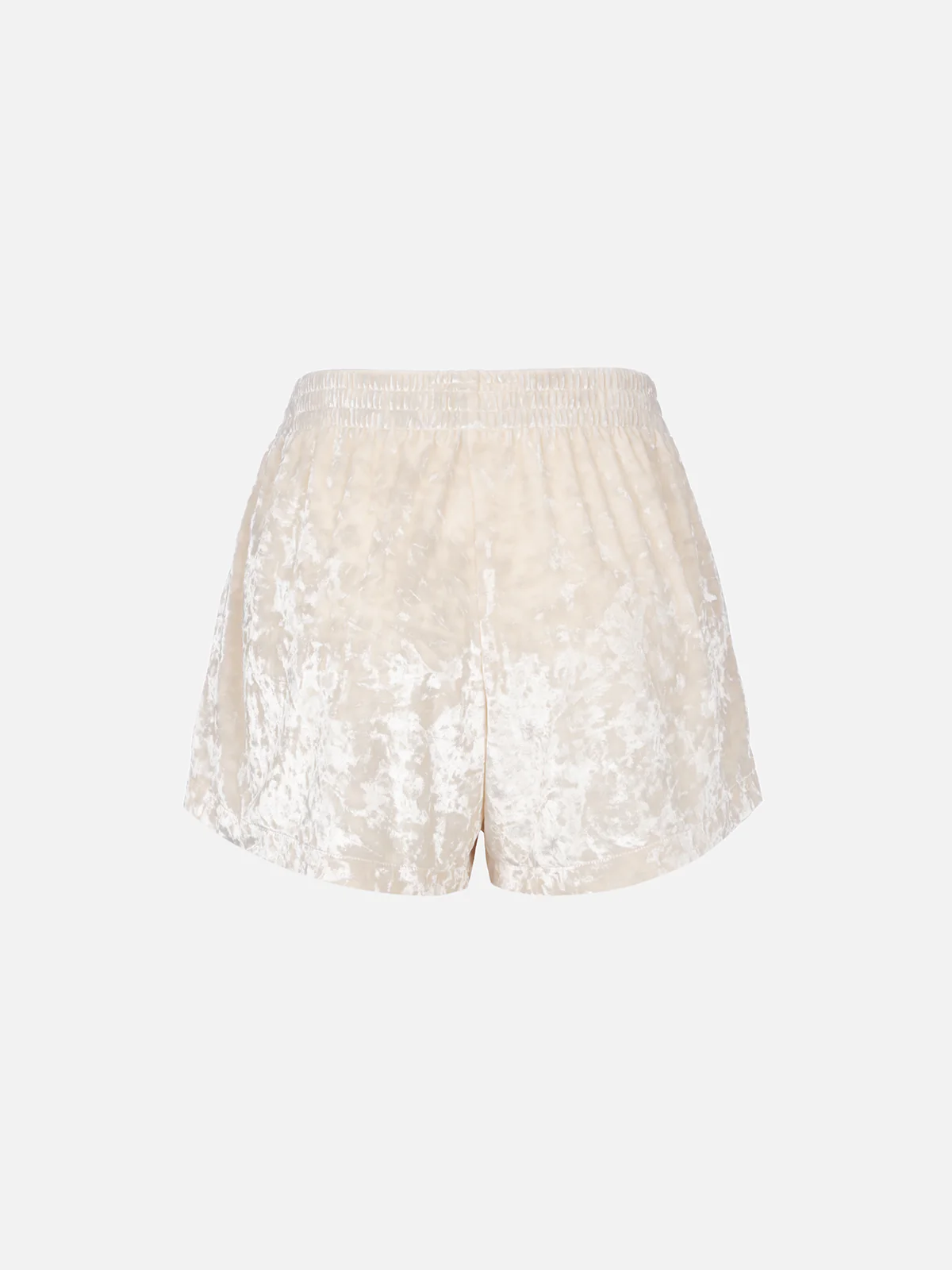 Cream chenille Cate pull up shorts - Image 4