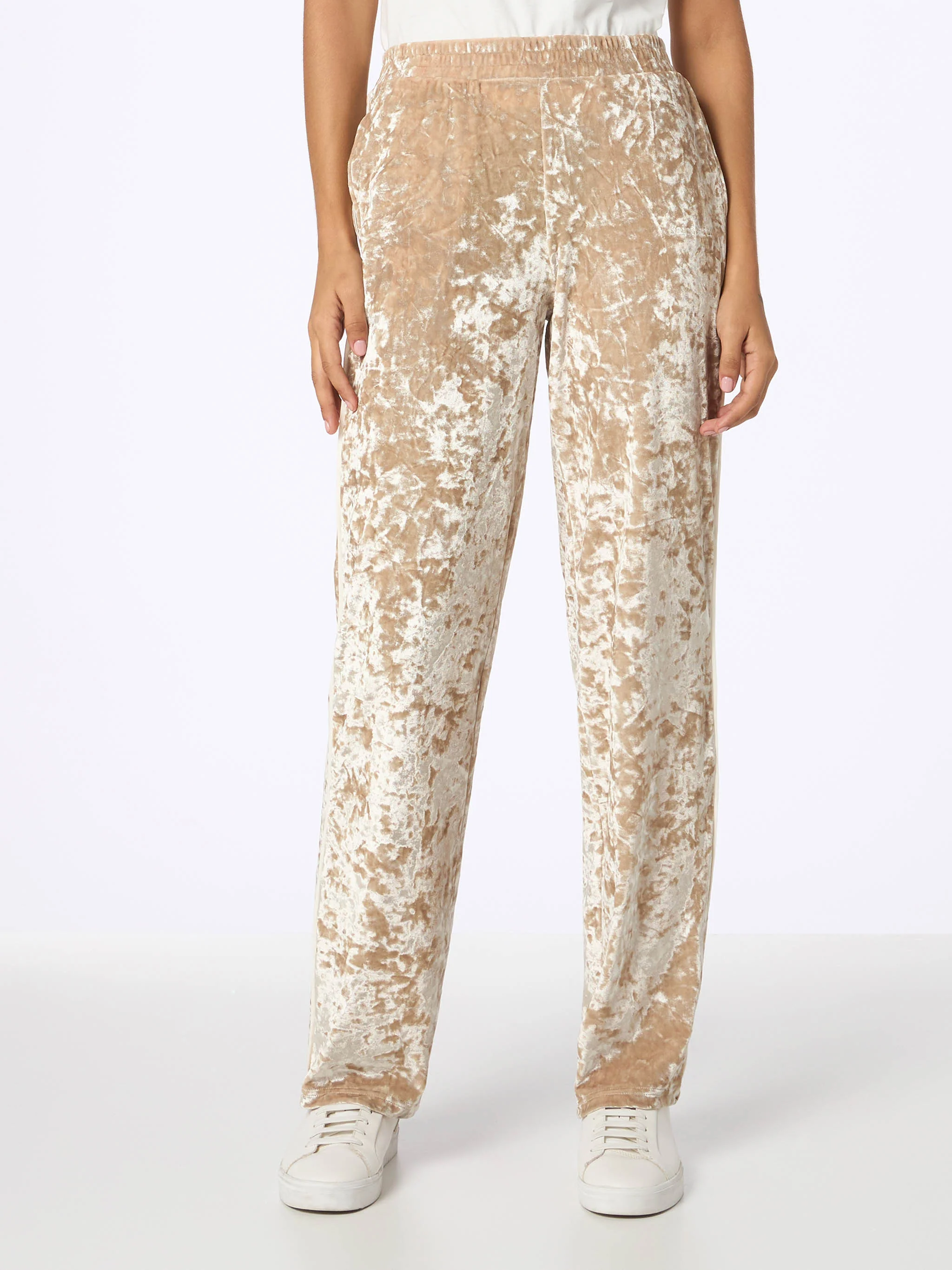 Yvonne beige chenille jogger pants