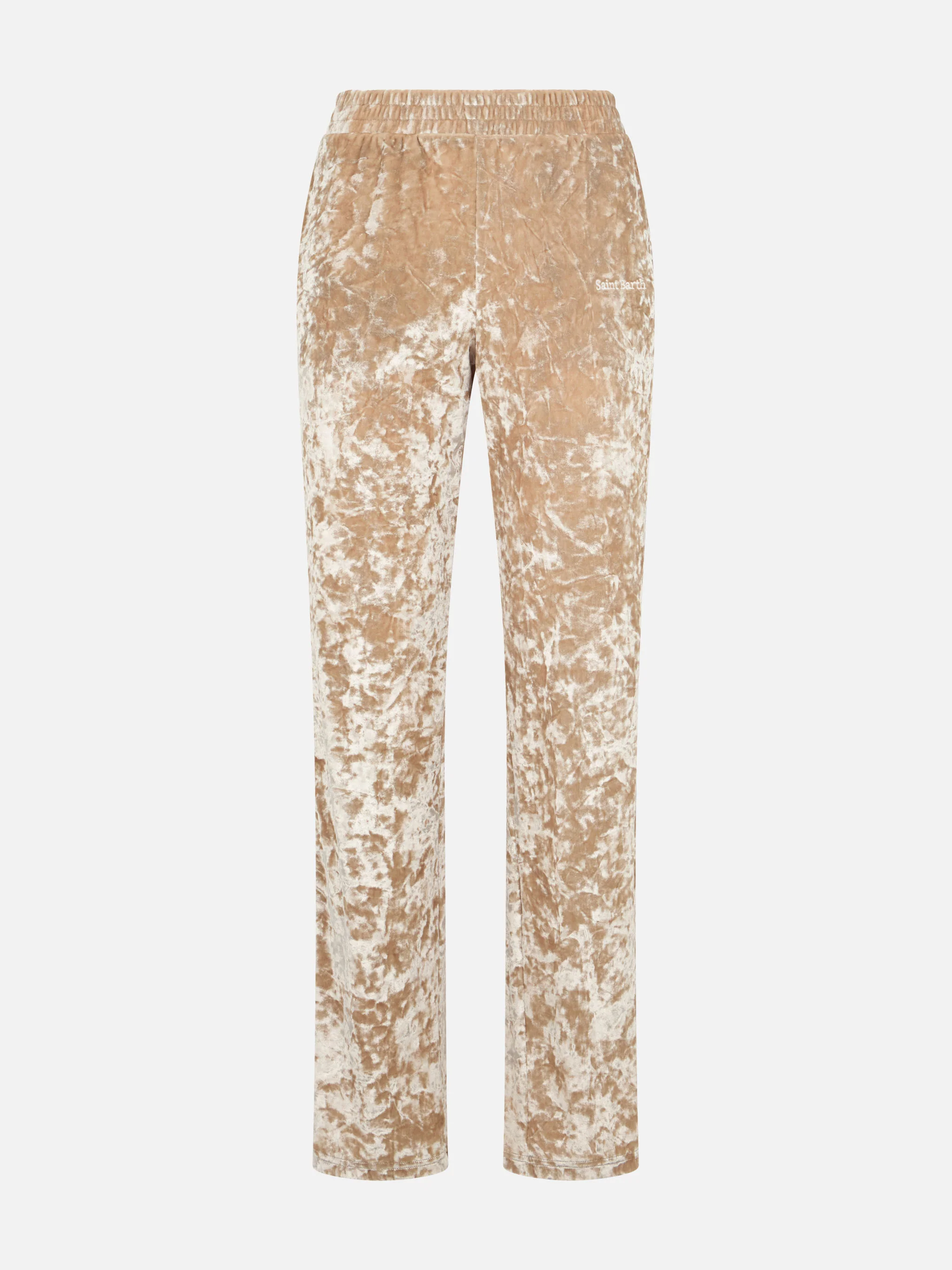 Yvonne beige chenille jogger pants - Image 4