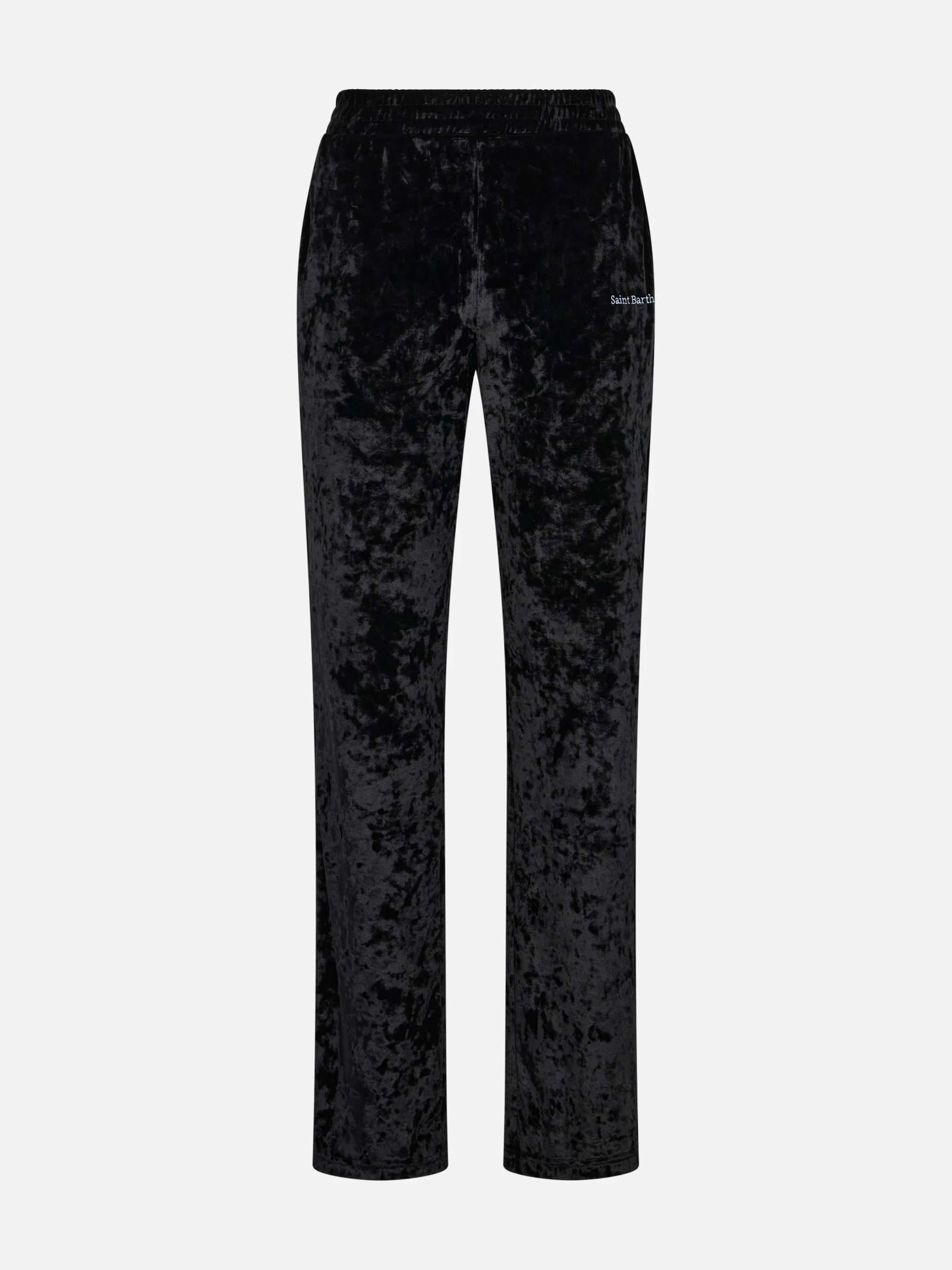 Yvonne black chenille jogger pants - Image 4