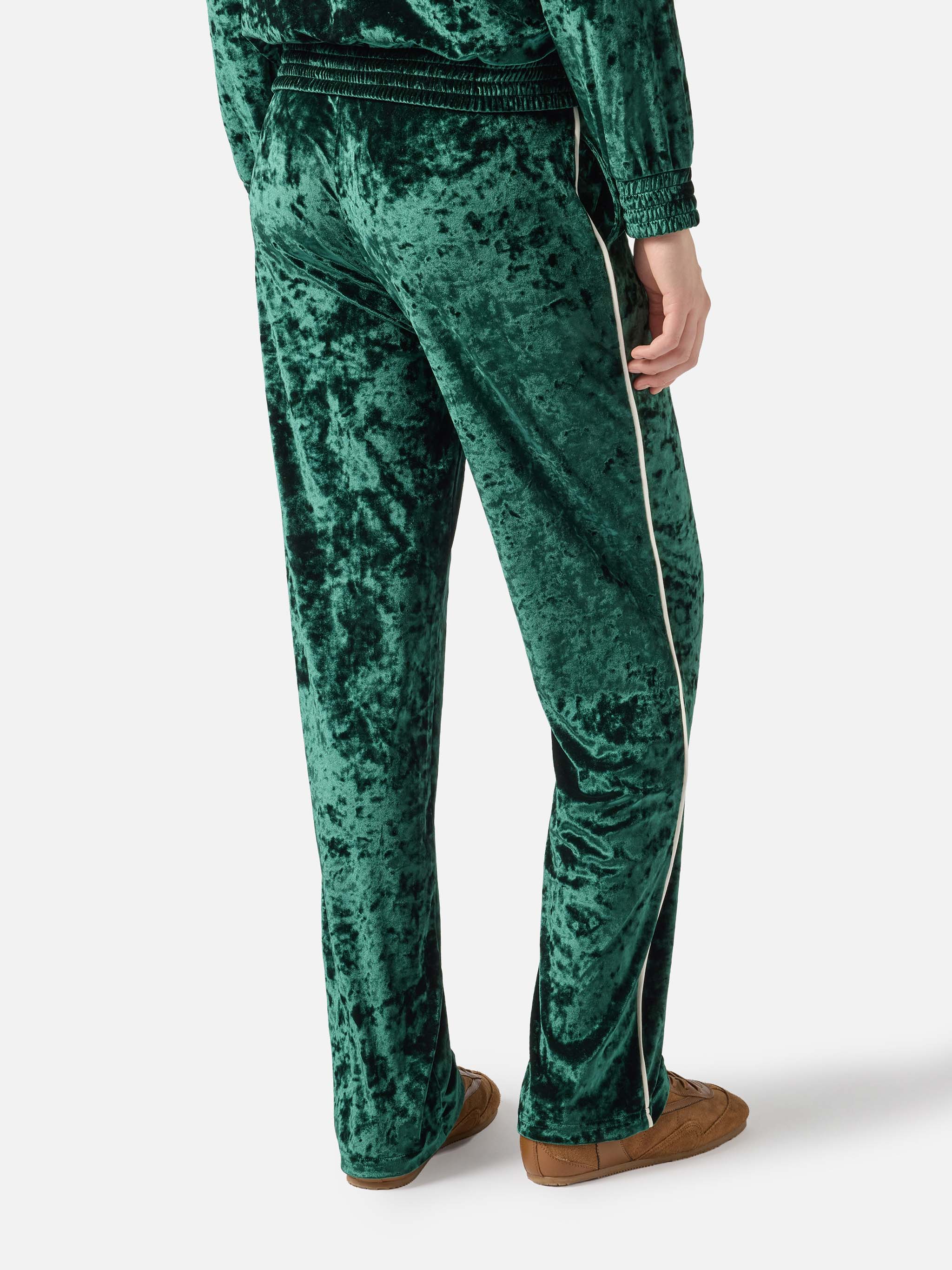 Yvonne green chenille pants - Image 4