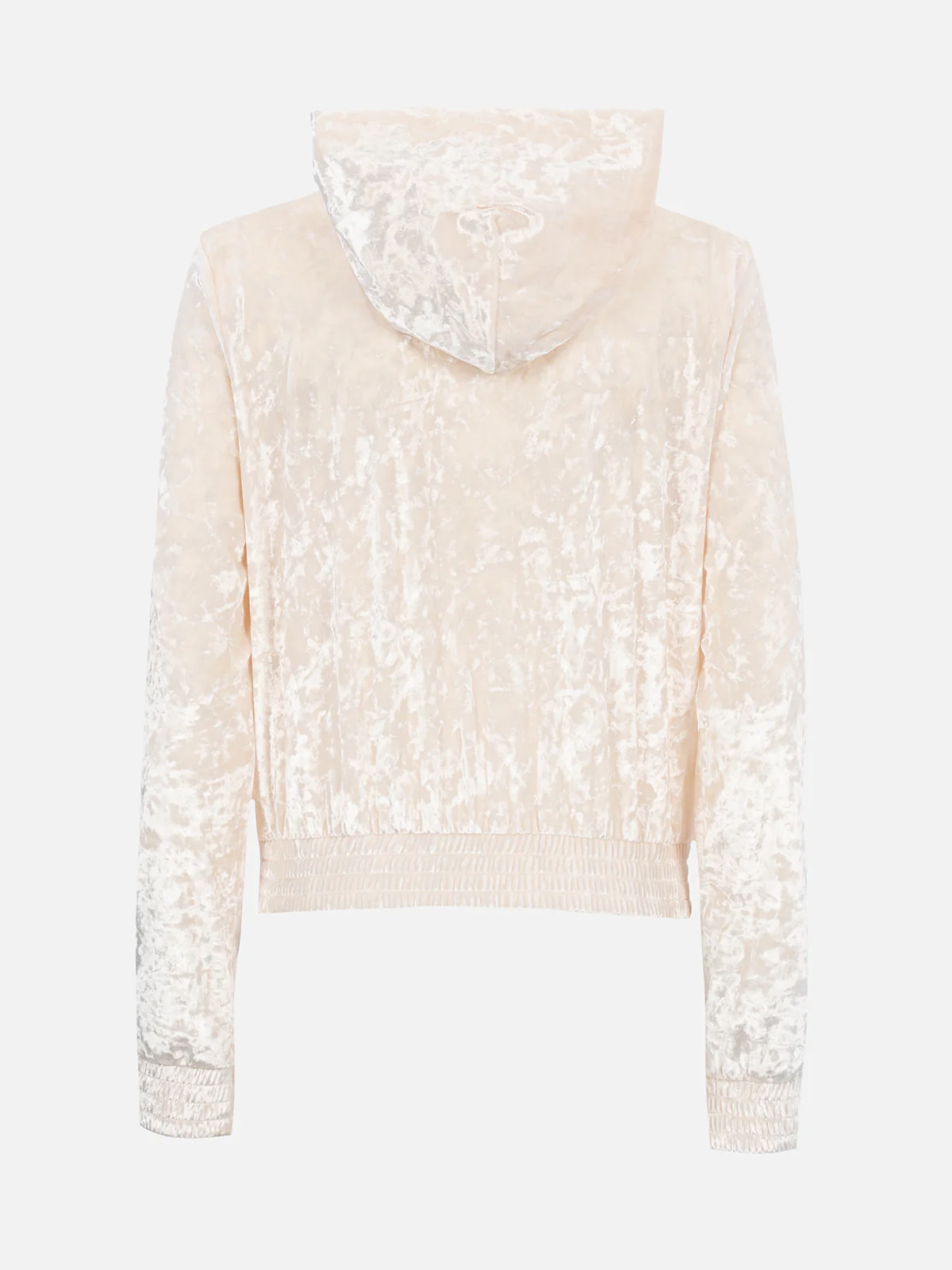 Jasmine pale yellow chenille zip hoodie - Image 5