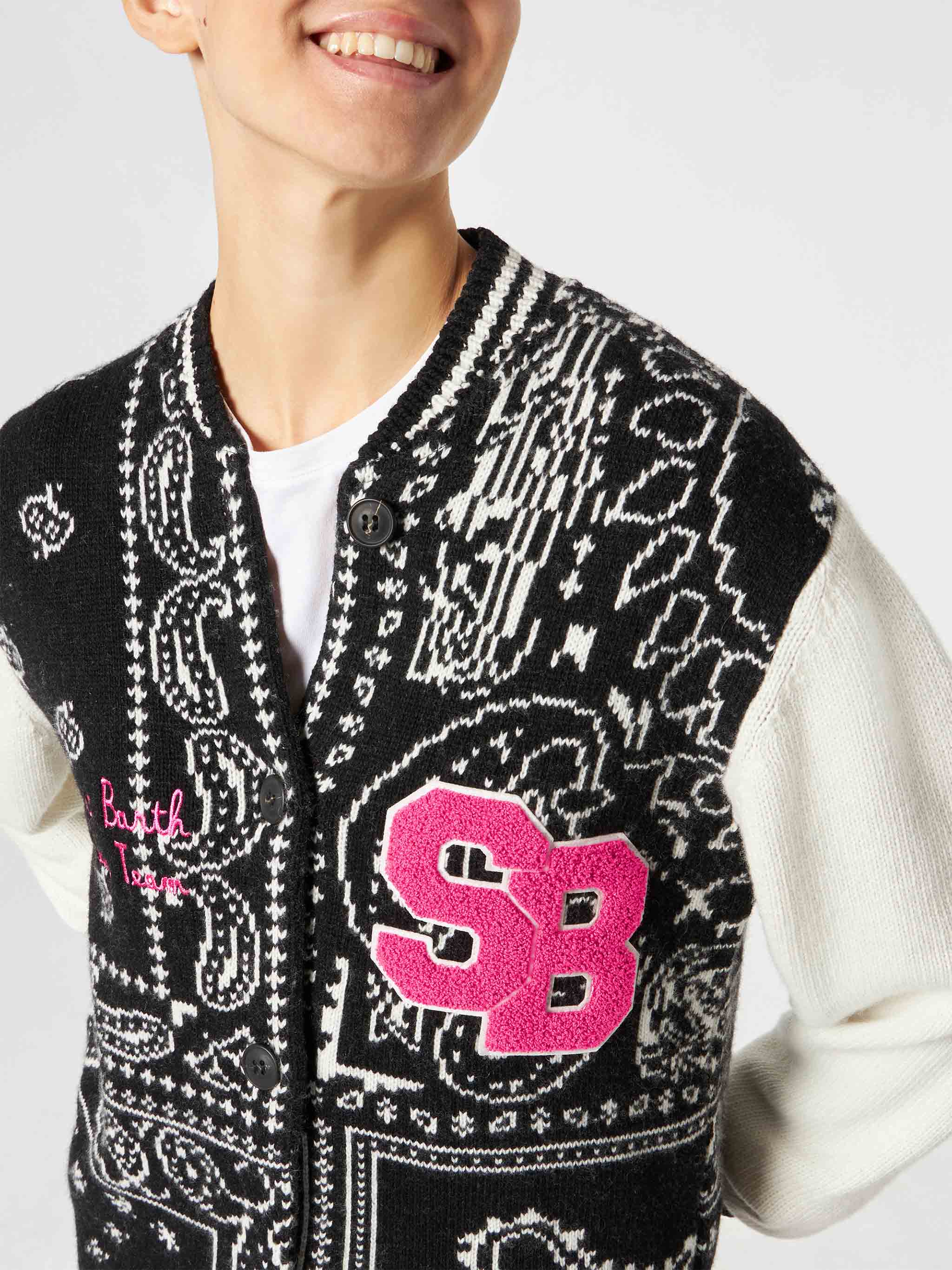 College jacket Benjamin with bandana print - Image 2