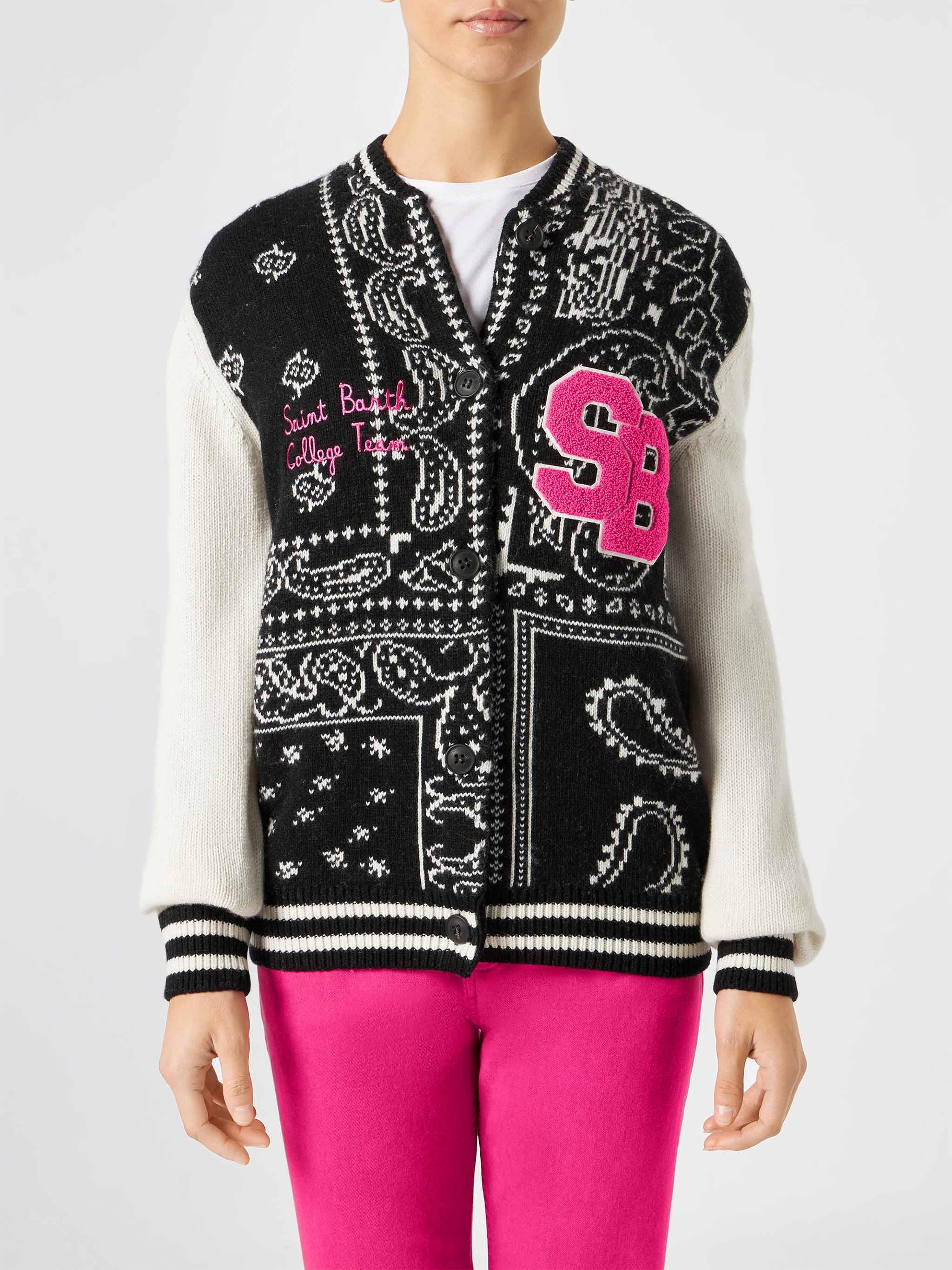 College jacket Benjamin with bandana print - Image 3
