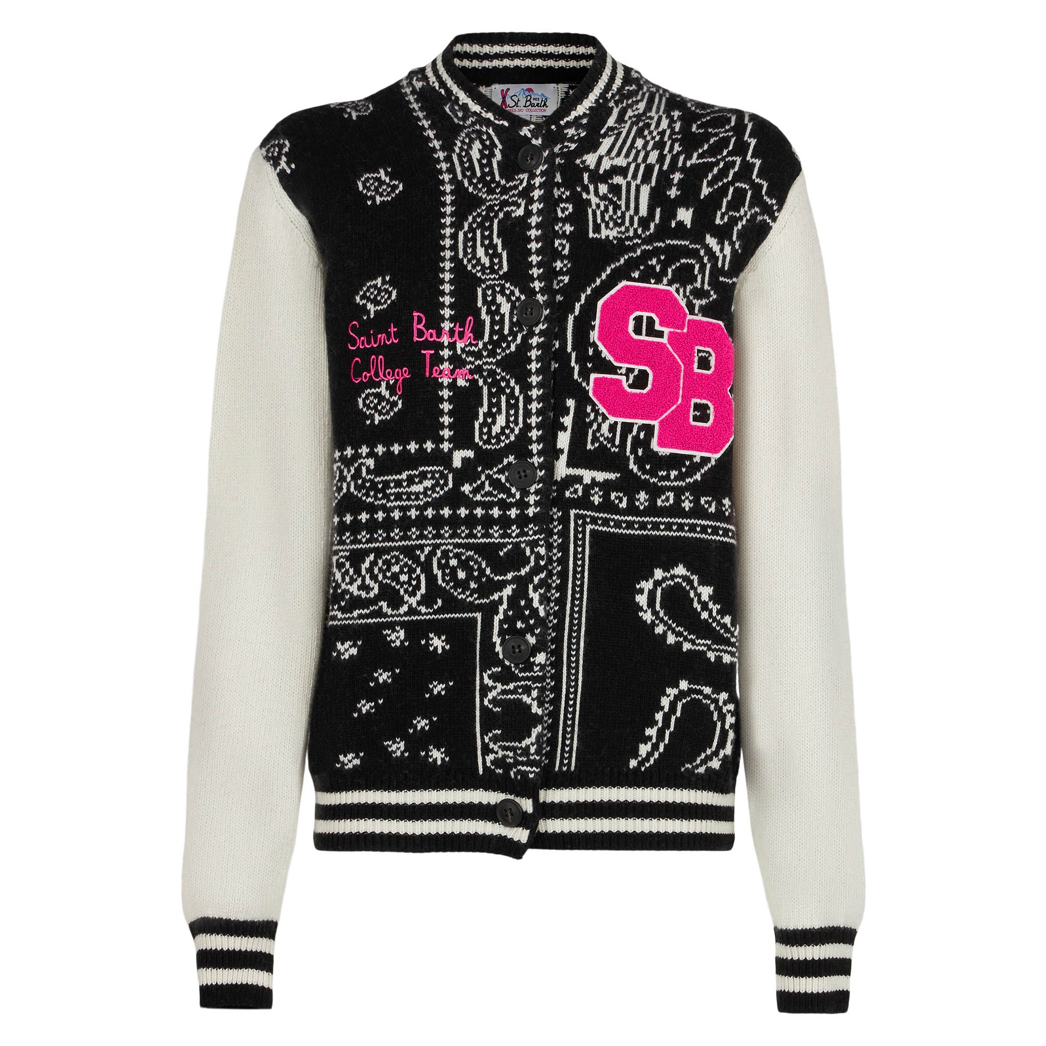 College jacket Benjamin with bandana print - Image 5