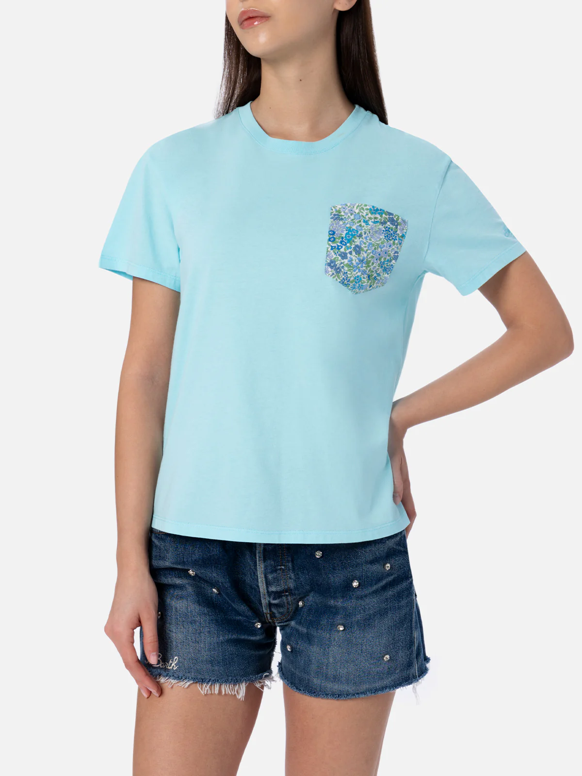 Emilie cotton t-shirt with Joanna Luise pocket | Special Edition - Image 2