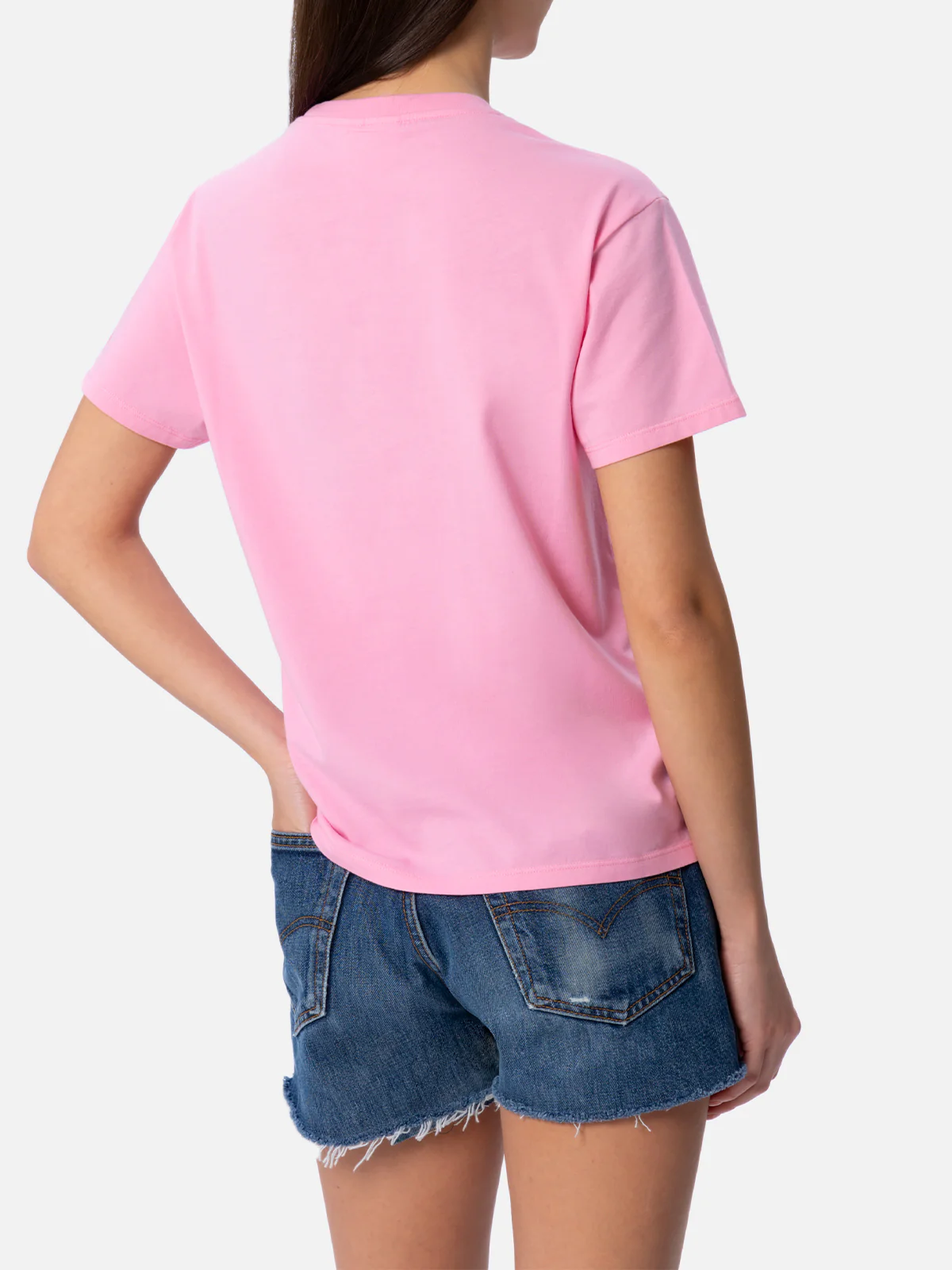 Emilie cotton t-shirt with Bikini Obsession embroidery - Image 4