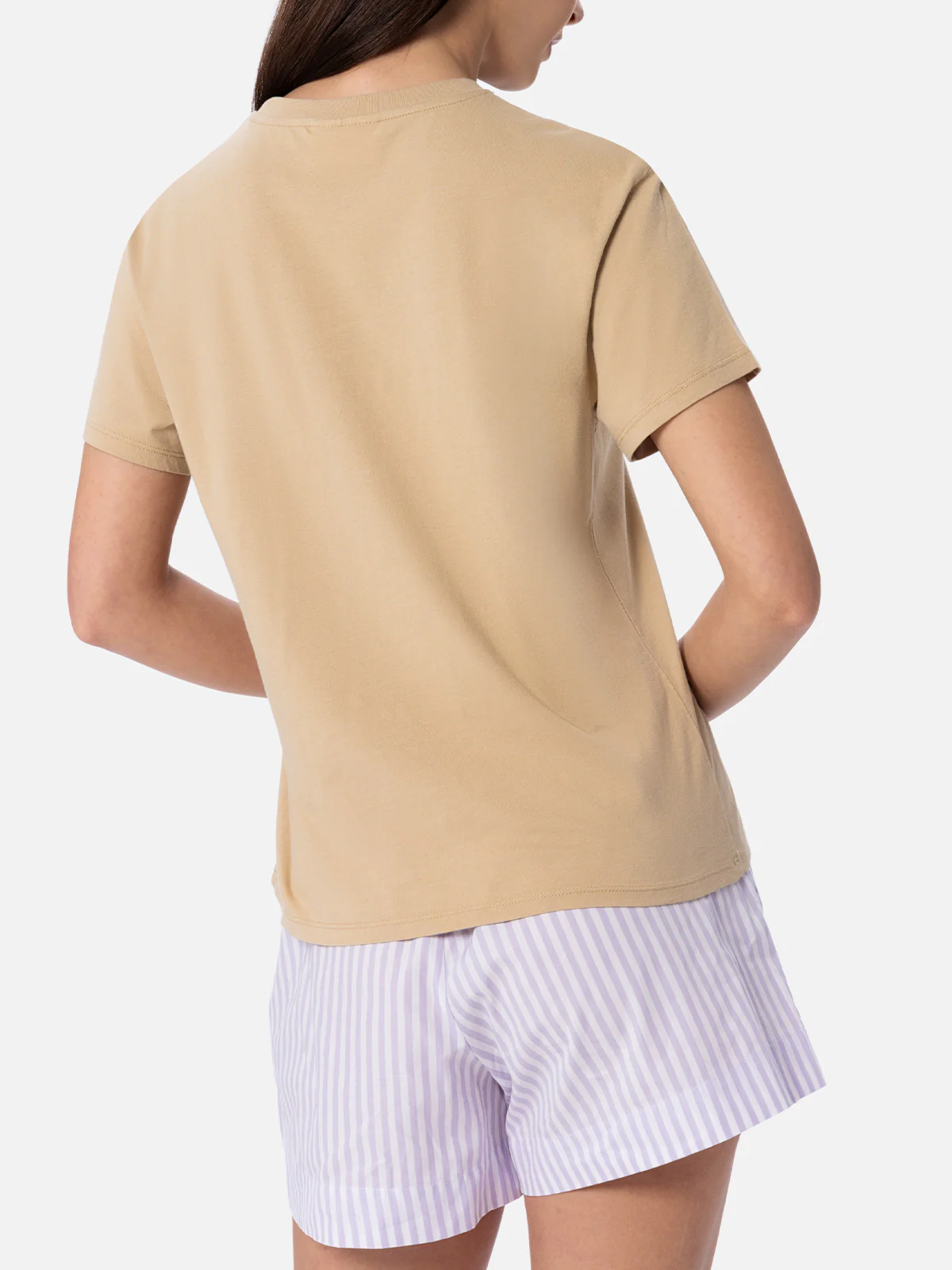 Emilie cotton t-shirt with rhinestone embroidery - Image 3