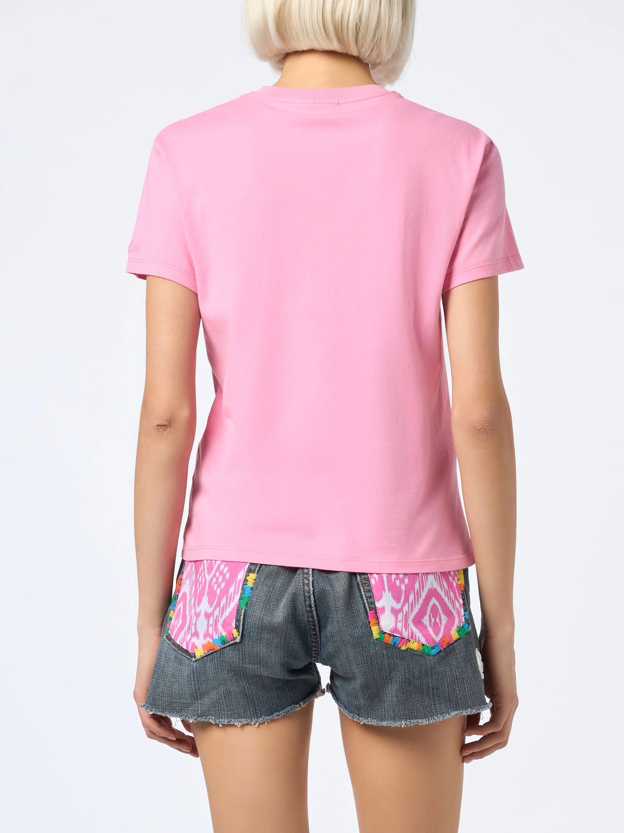 Emilie t-shirt with Stressed but Well Dressed embroidery - Image 5