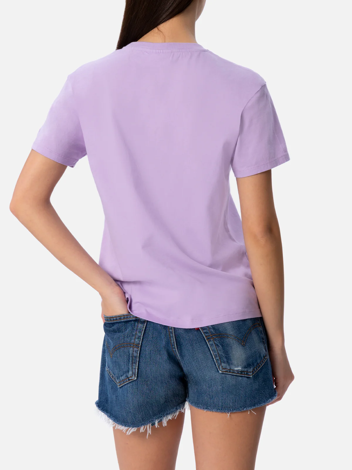 Emilie white cotton t-shirt with Save water drink Spritz embroidery | Special Edition - Image 4