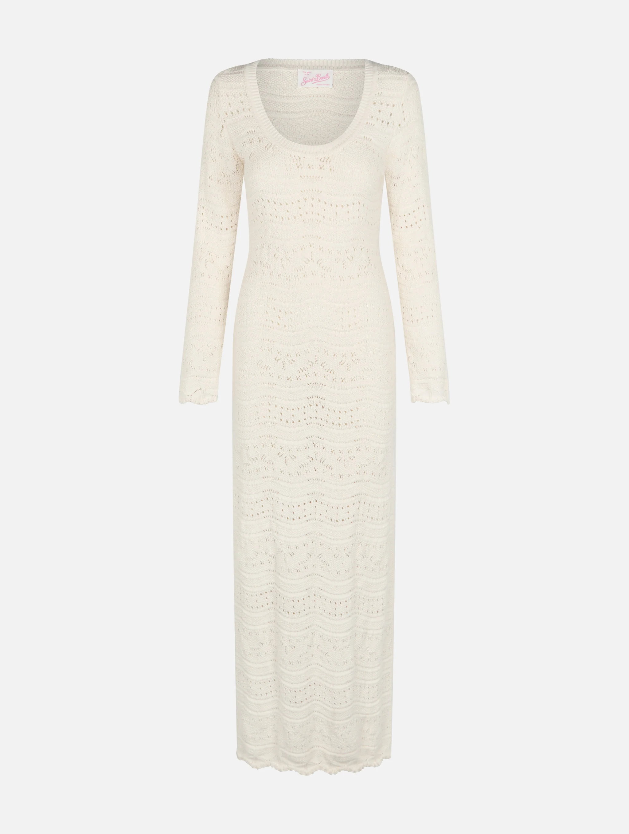 Cream Belly knitted midi dress - Image 4