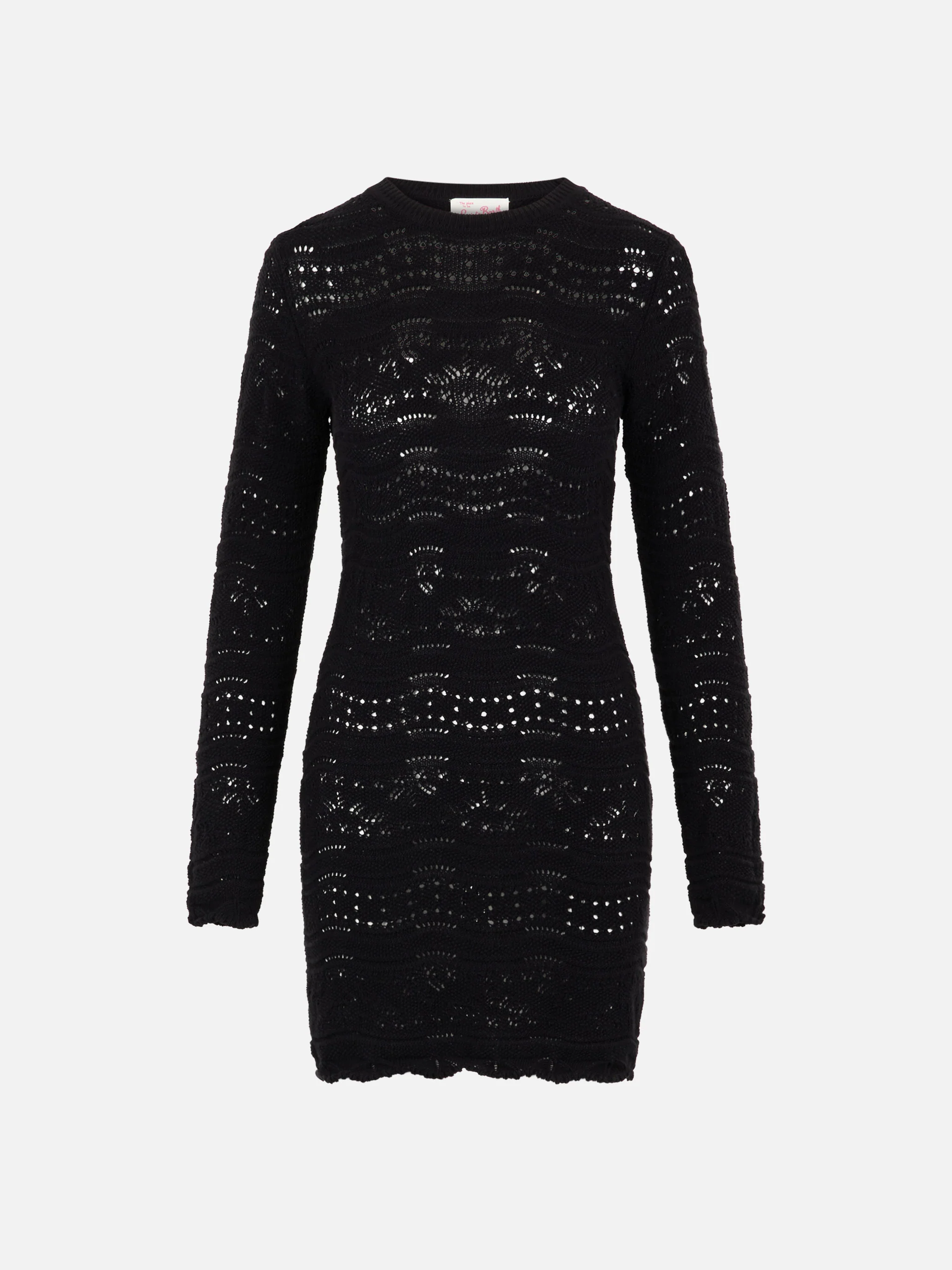 Imany black cotton knit dress - Image 4