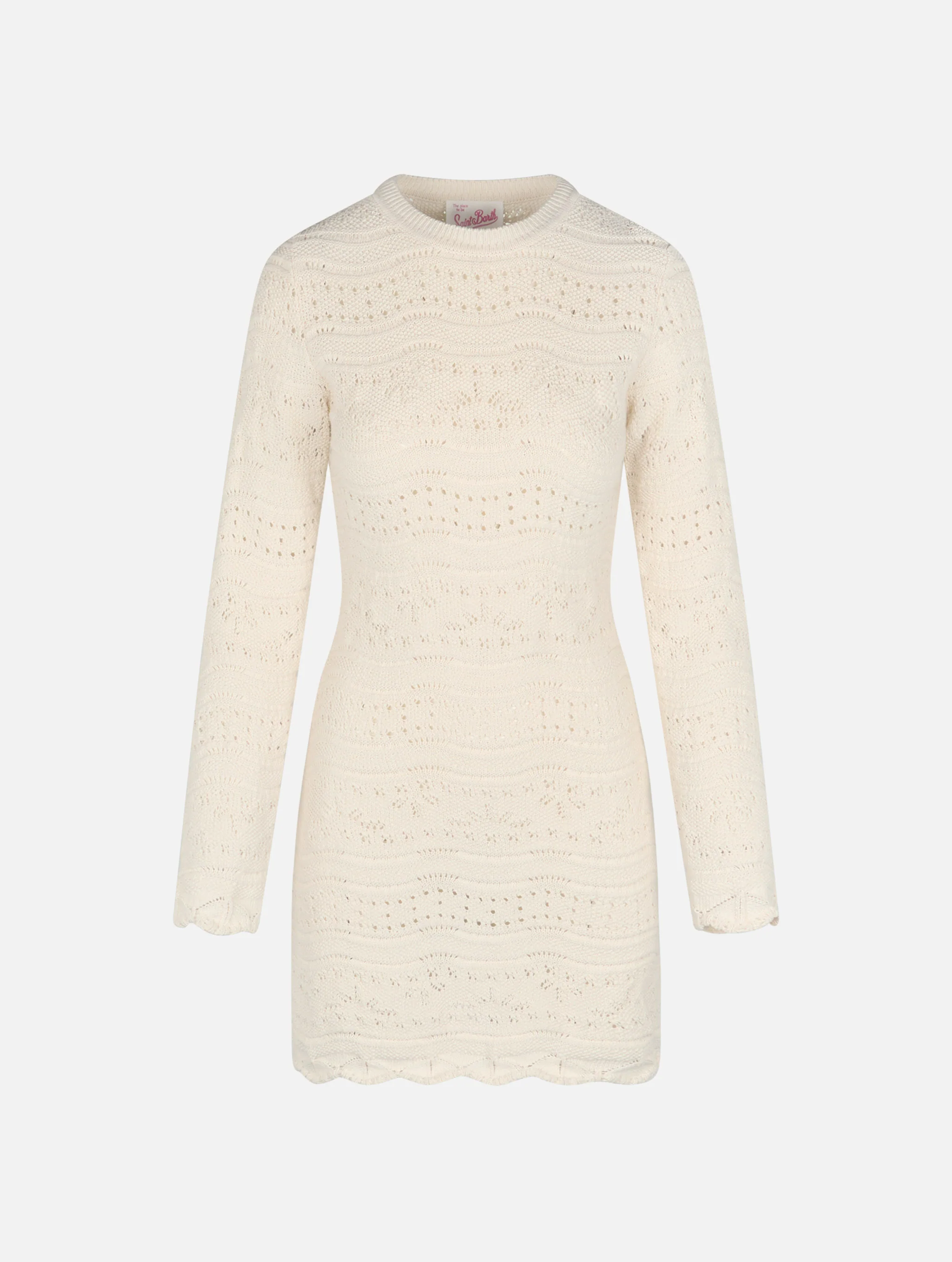 Imany white cotton knit dress - Image 4