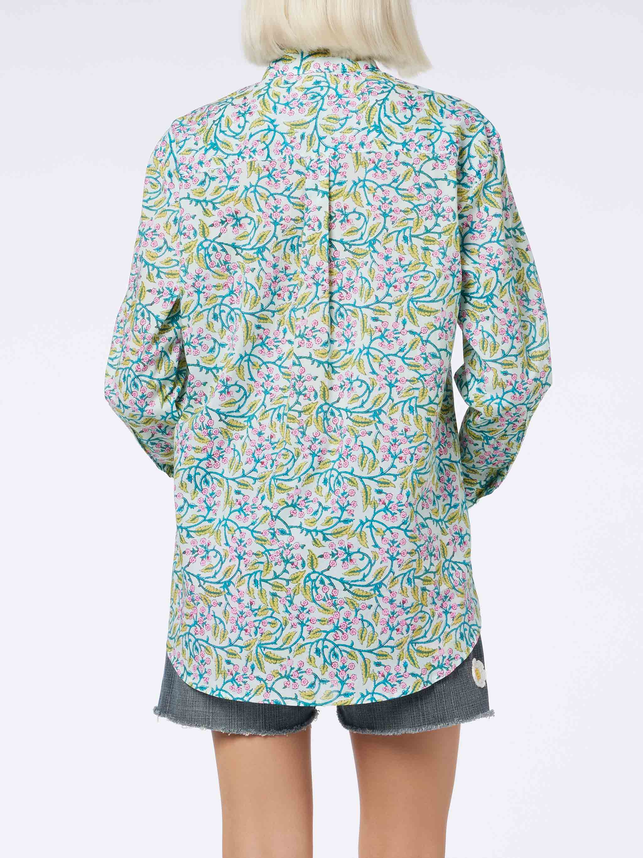 Brigitte cotton shirt with floral print - Image 3
