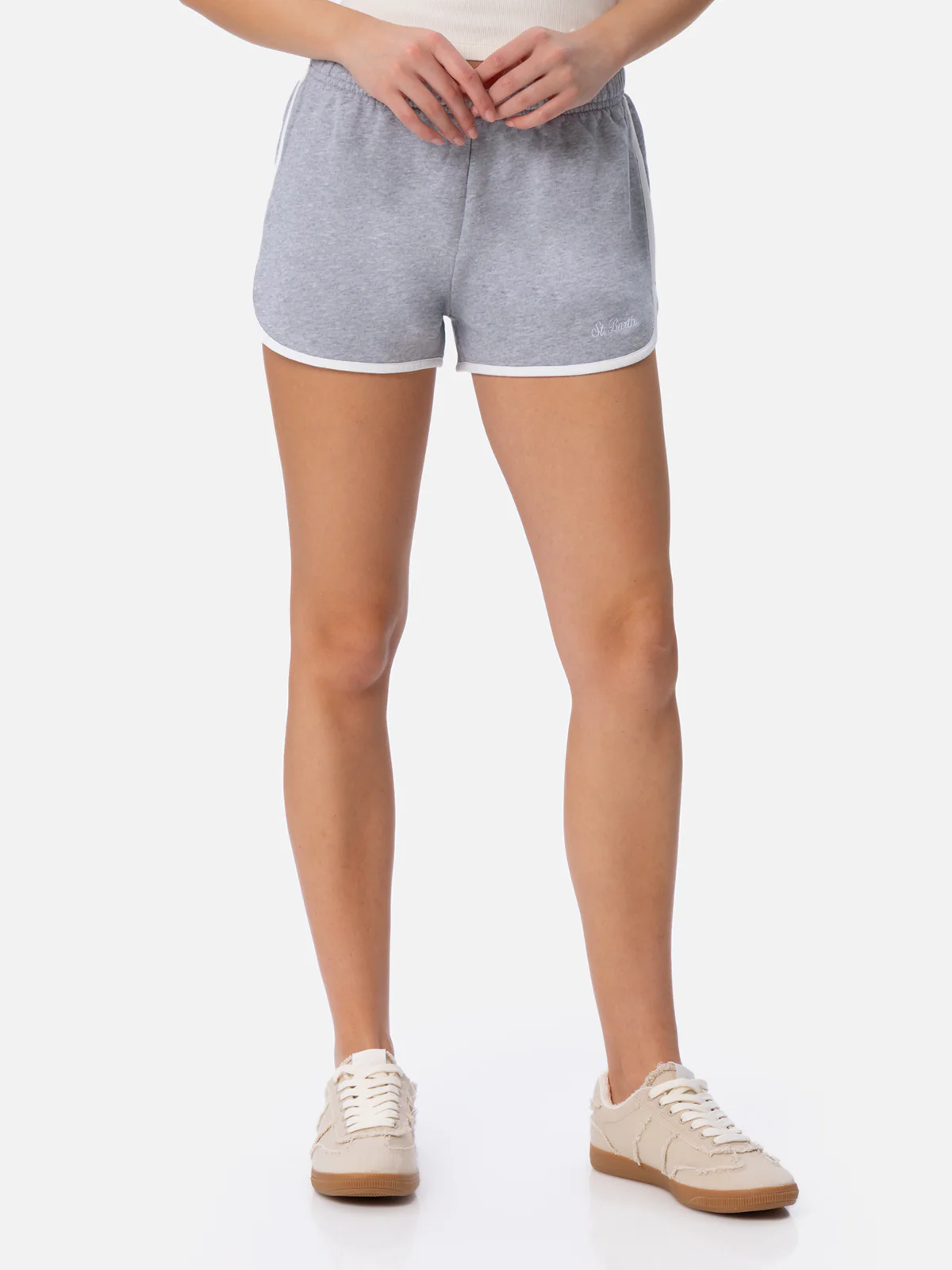 Francine cotton shorts with contrast piping