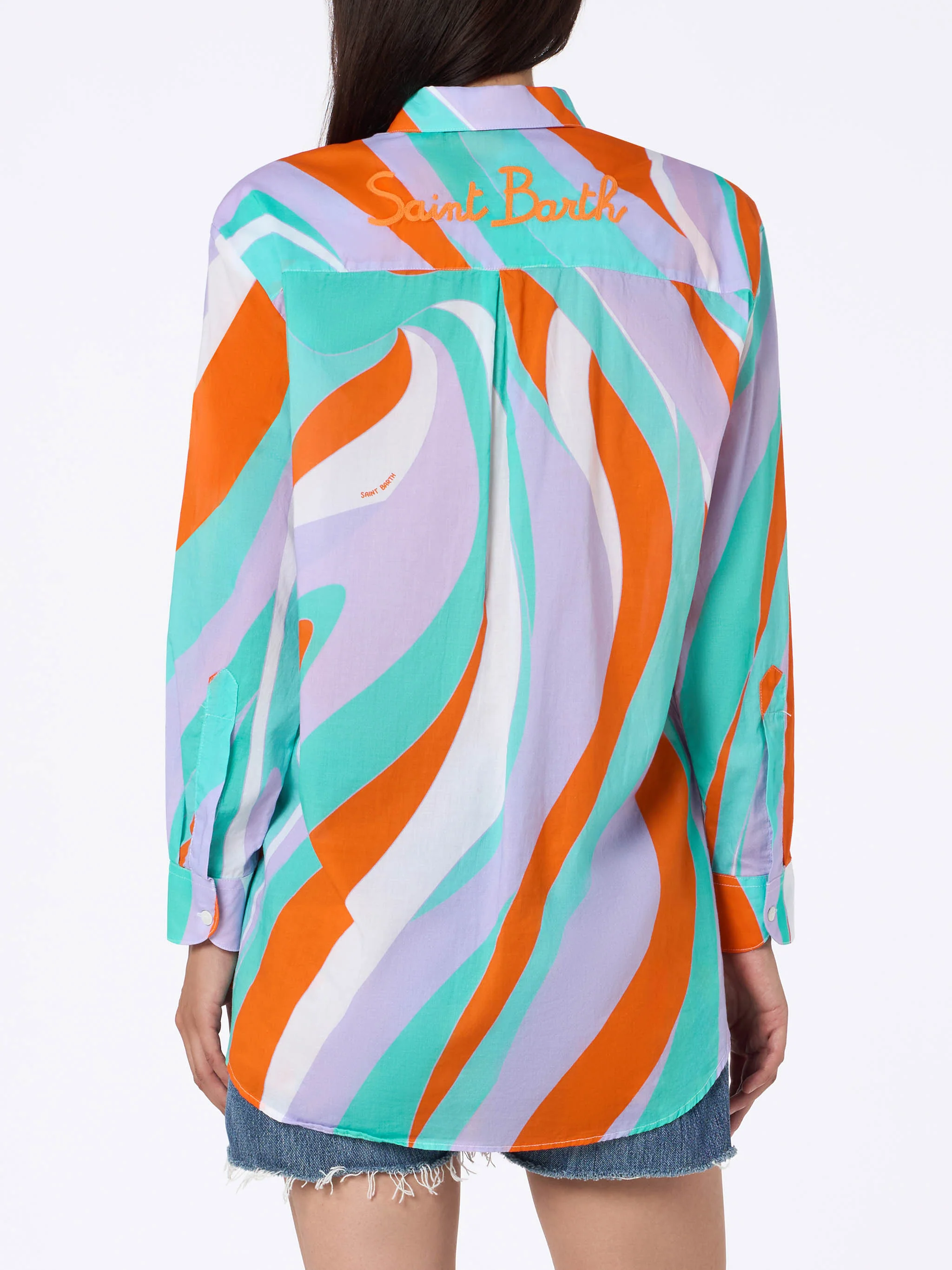 Shape wave cotton Brigitte shirt - Image 3