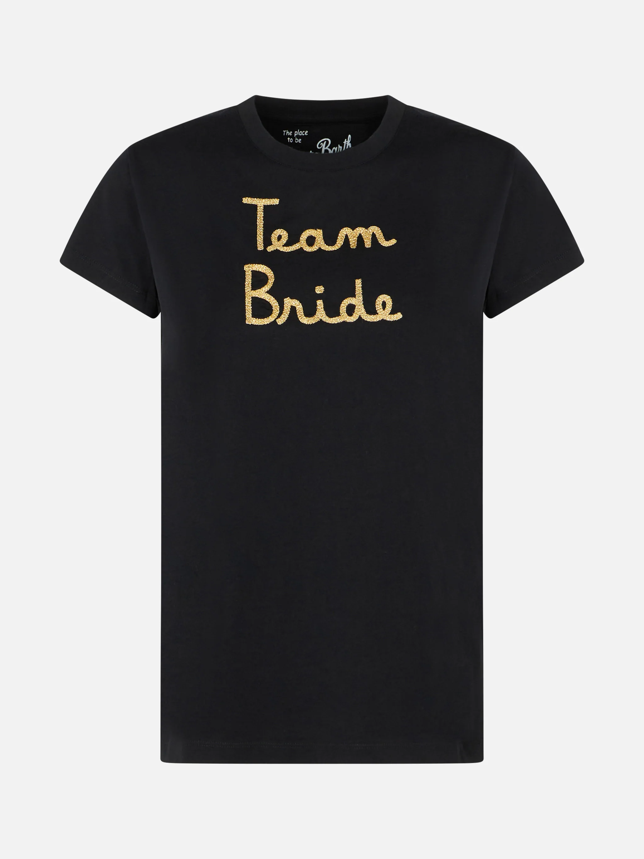 Black Nadir cotton t-shirt with print and embroidery - Image 4