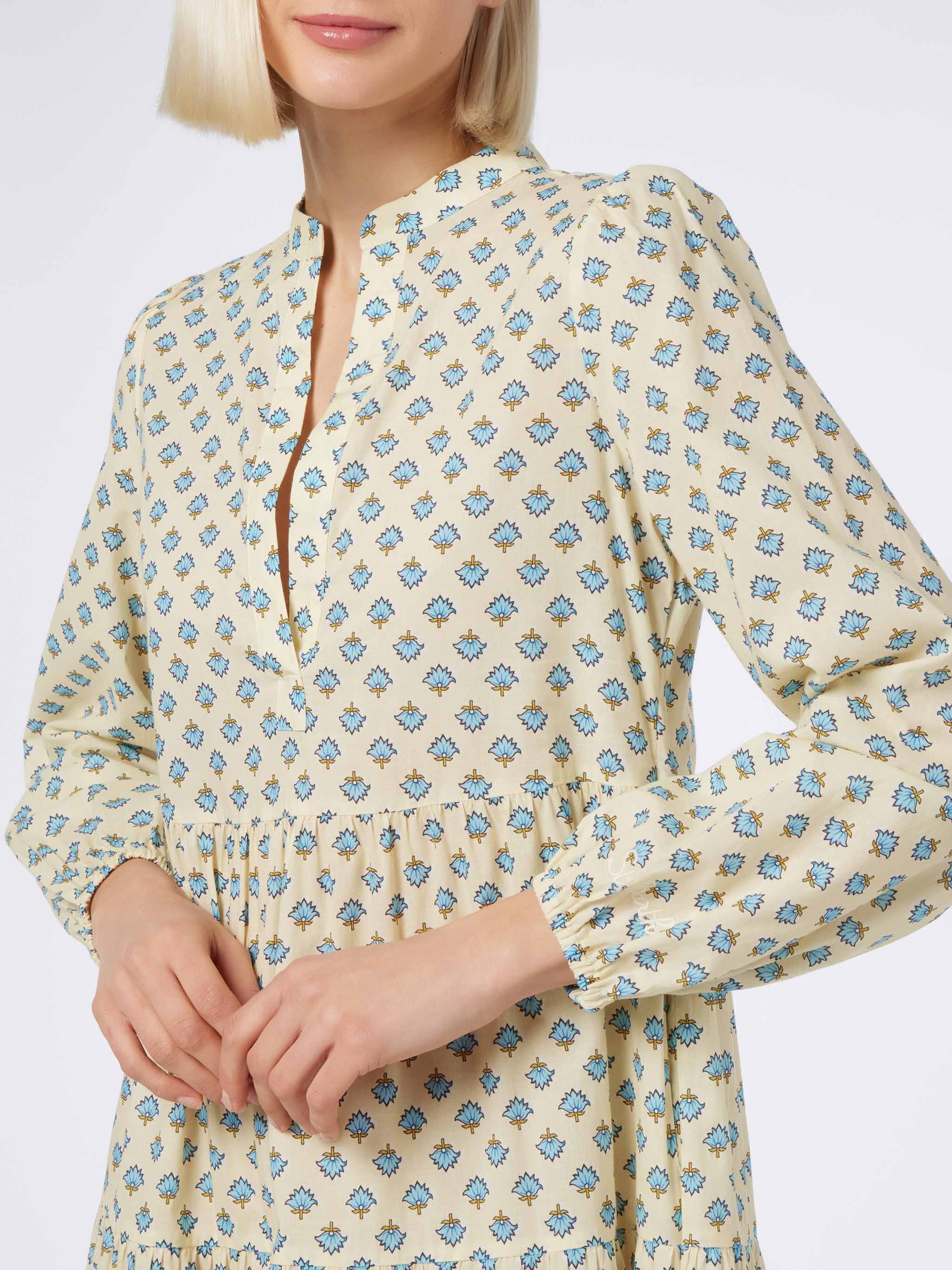 Nadja floral cotton voile maxi dress - Image 4
