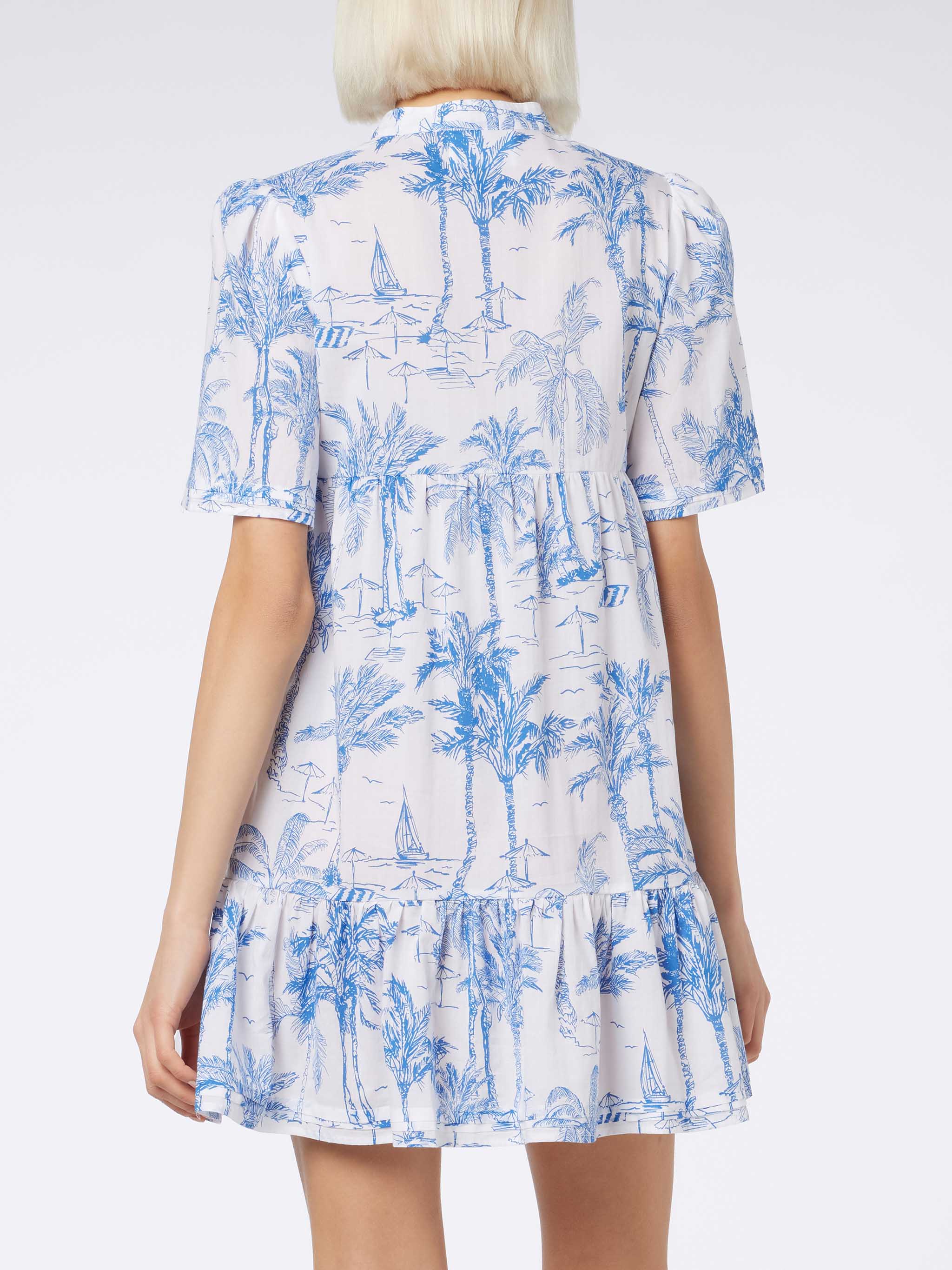 Siara cotton voile toile de jouy dress - Image 2