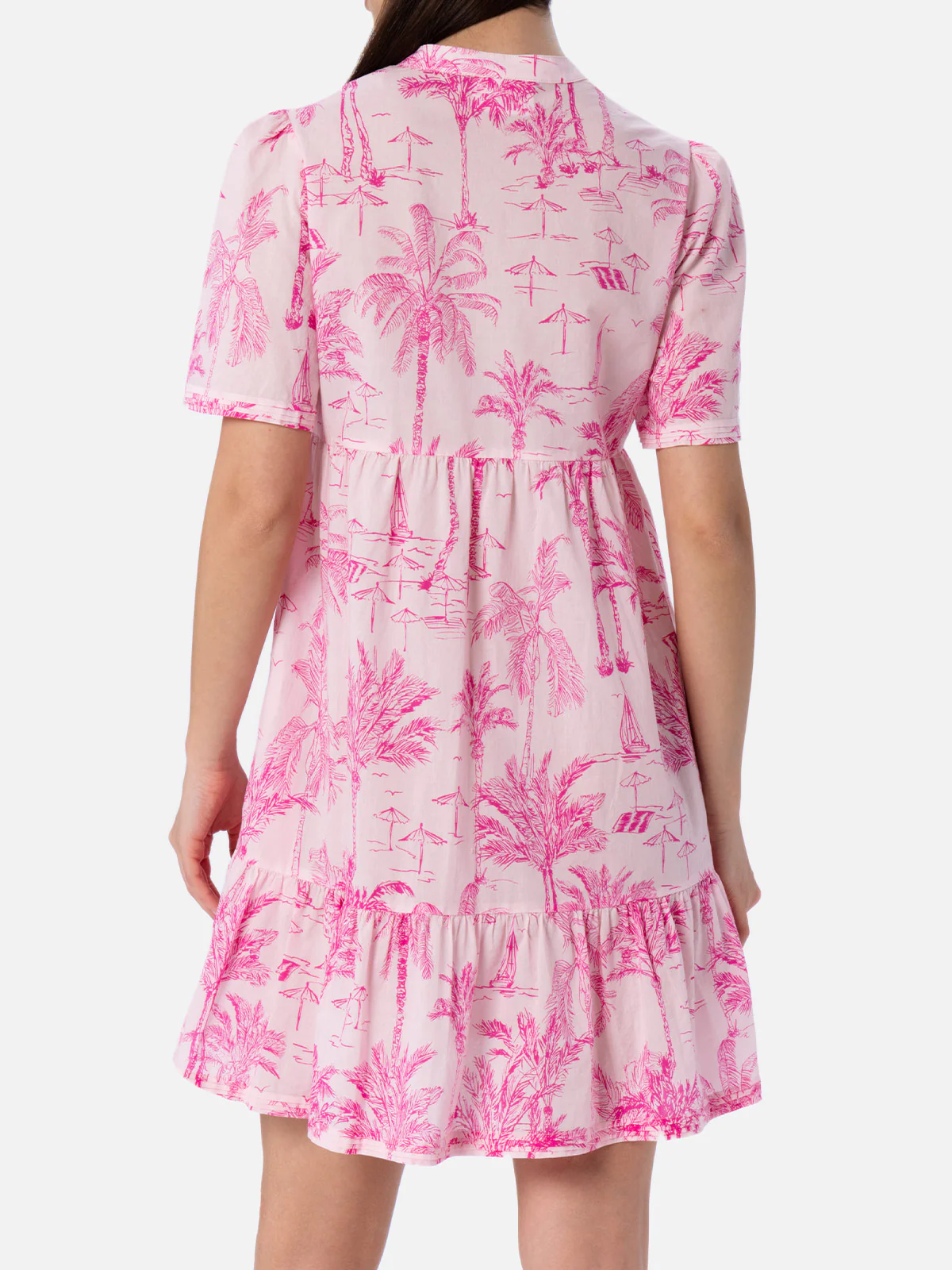 Siara toile de jouy cotton voile short dress - Image 3