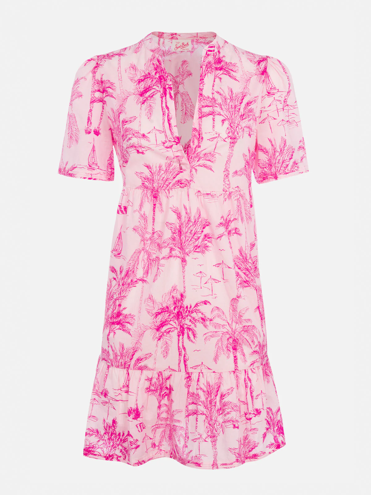Siara toile de jouy cotton voile short dress - Image 4