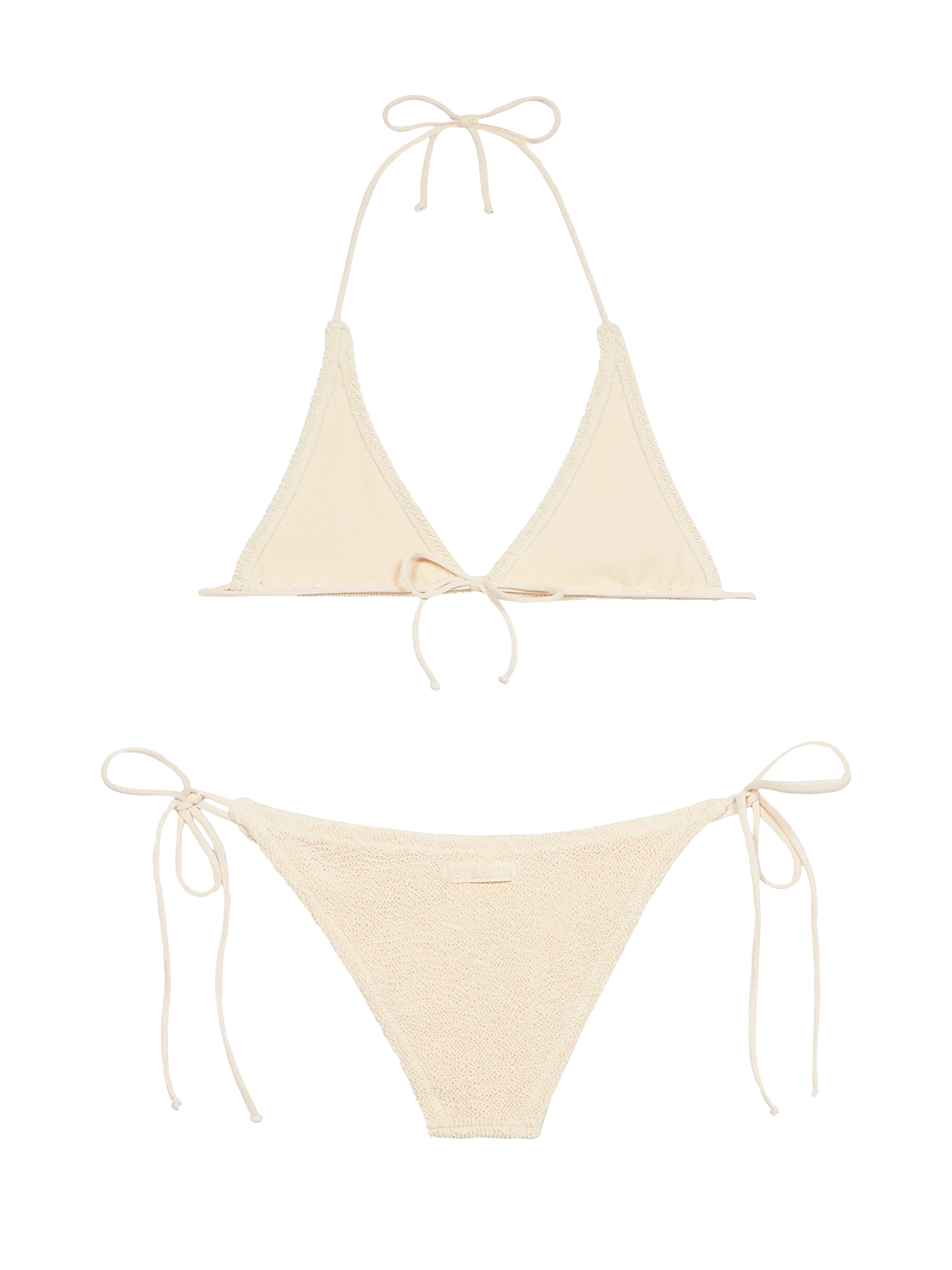 Guiana Marielle cream crinkle triangle bikini - Image 3