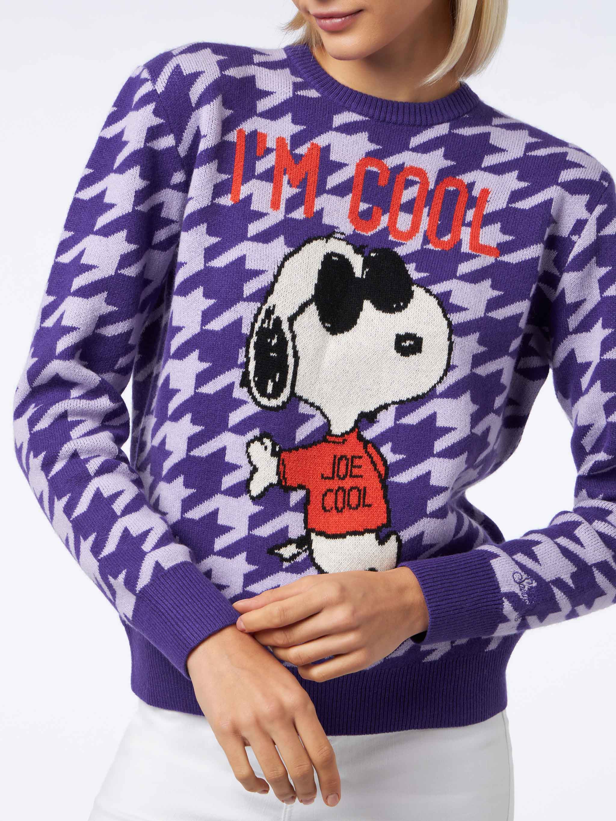 New Queen pied de poule Snoopy jacquard sweater | Special Edition - Image 2
