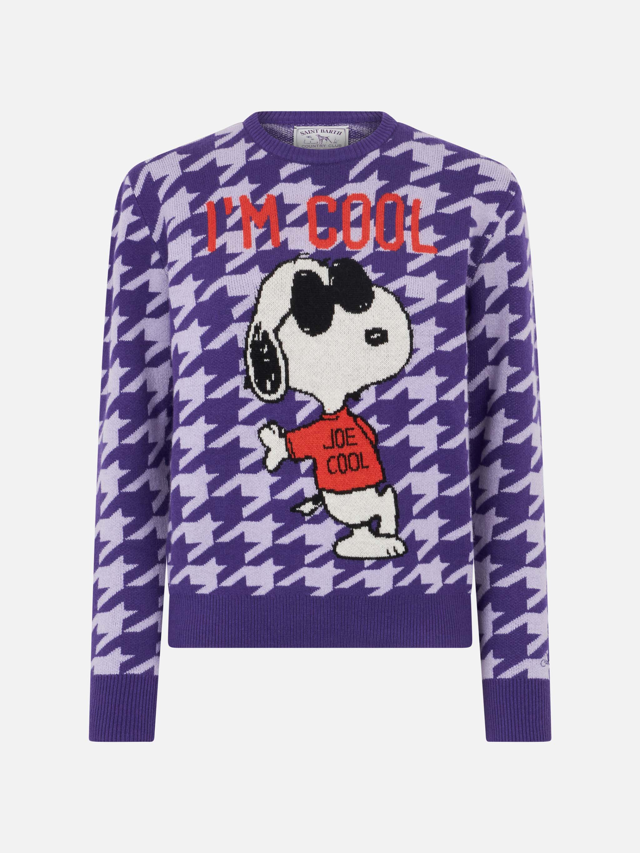 New Queen pied de poule Snoopy jacquard sweater | Special Edition - Image 4