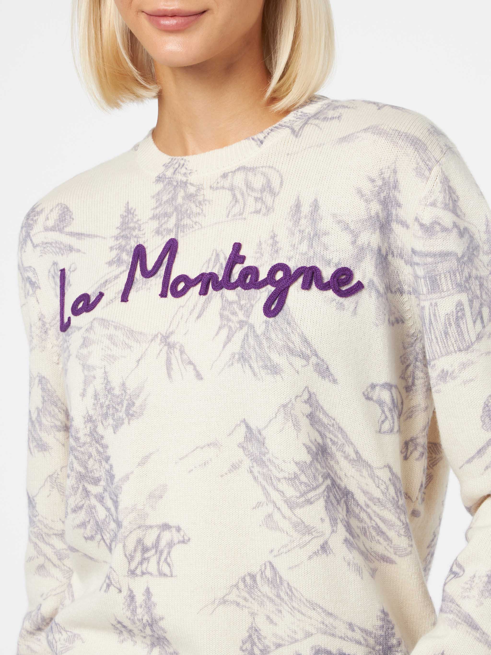 New Queen sweater with La montagne print - Image 2