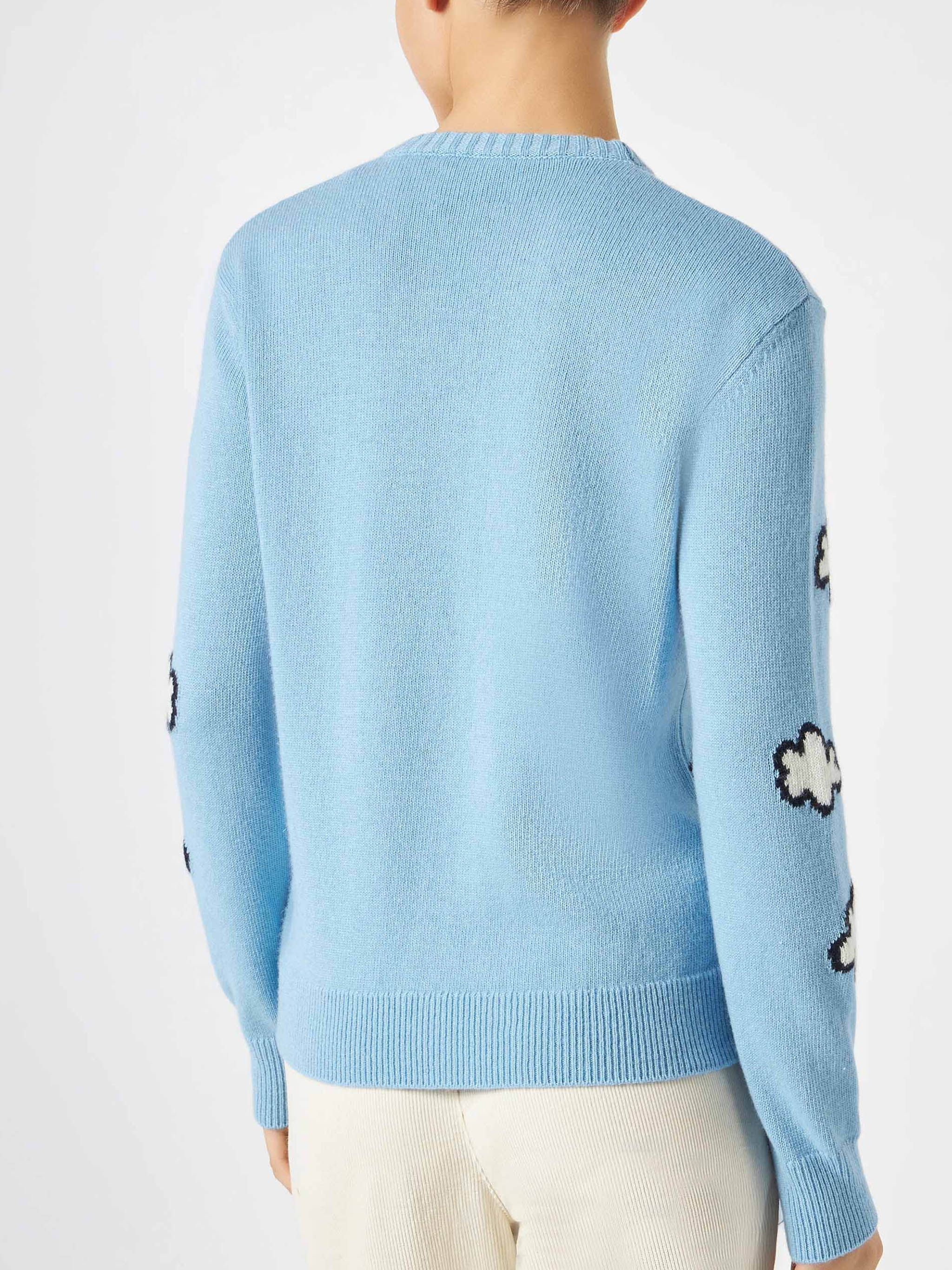 Light blue New Queen sweater with New York print - Image 4