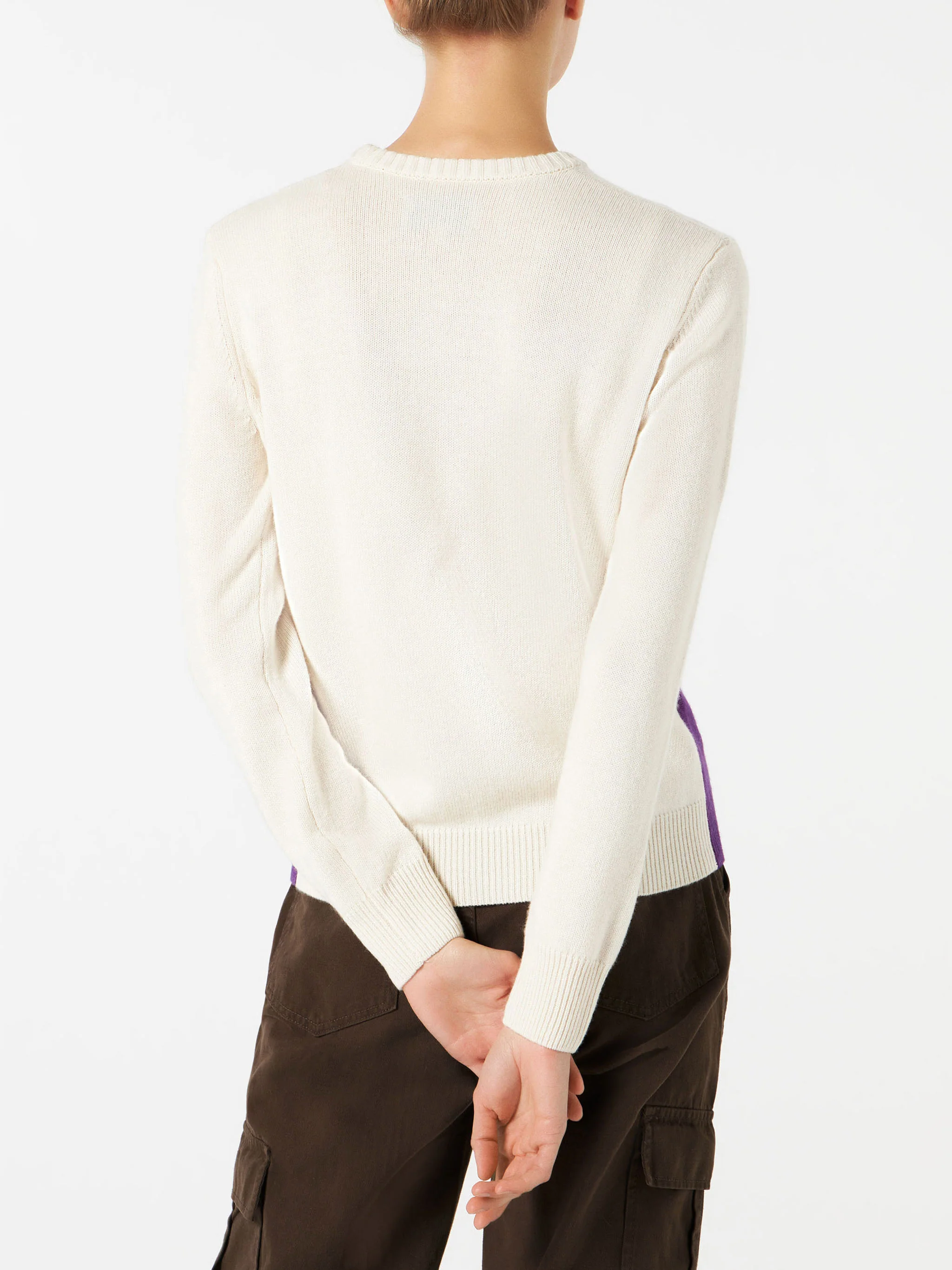 New Queen pink sweater with St. Moritz postcard print - Image 3