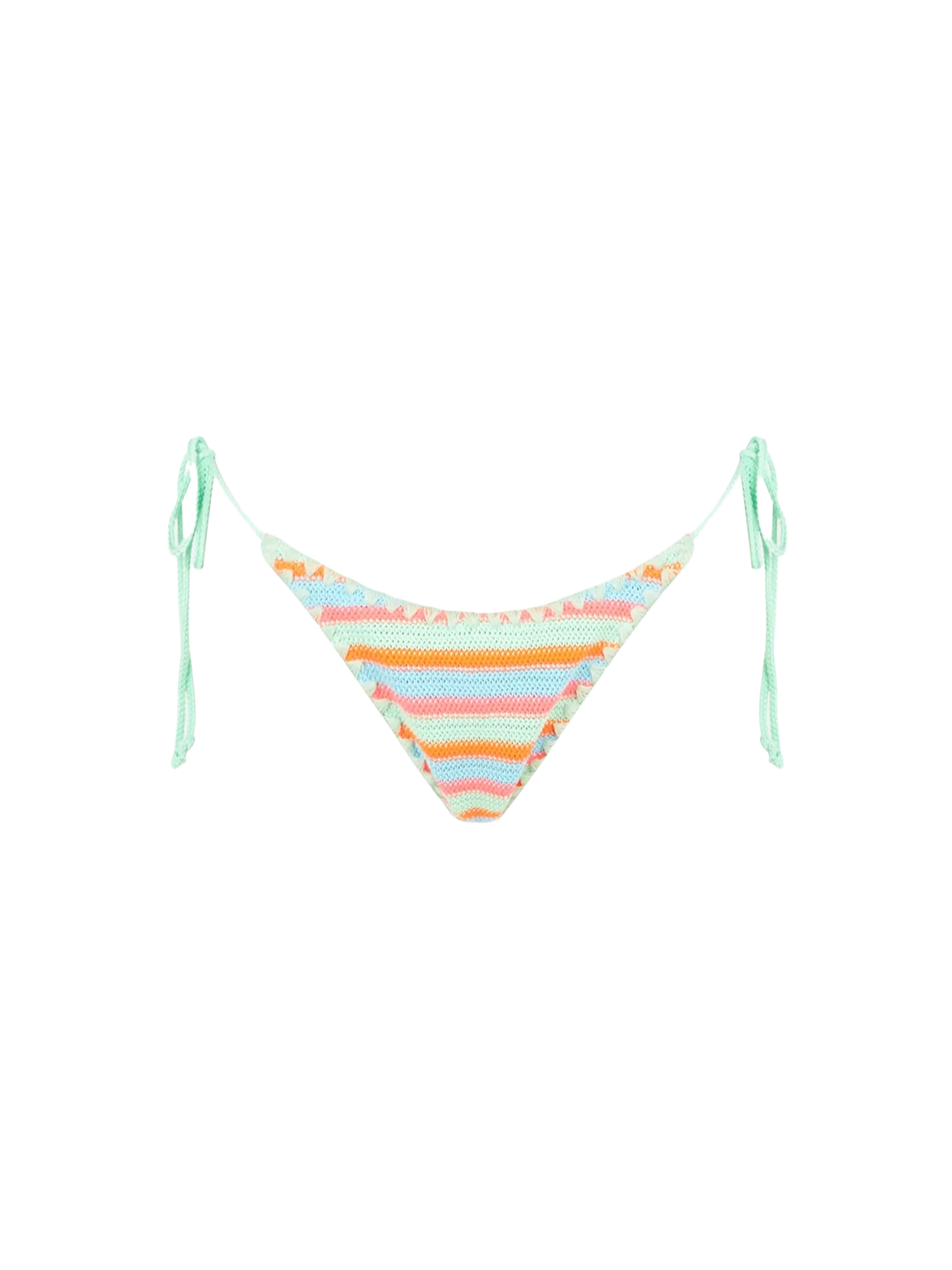 Marielle striped crochet swim briefs