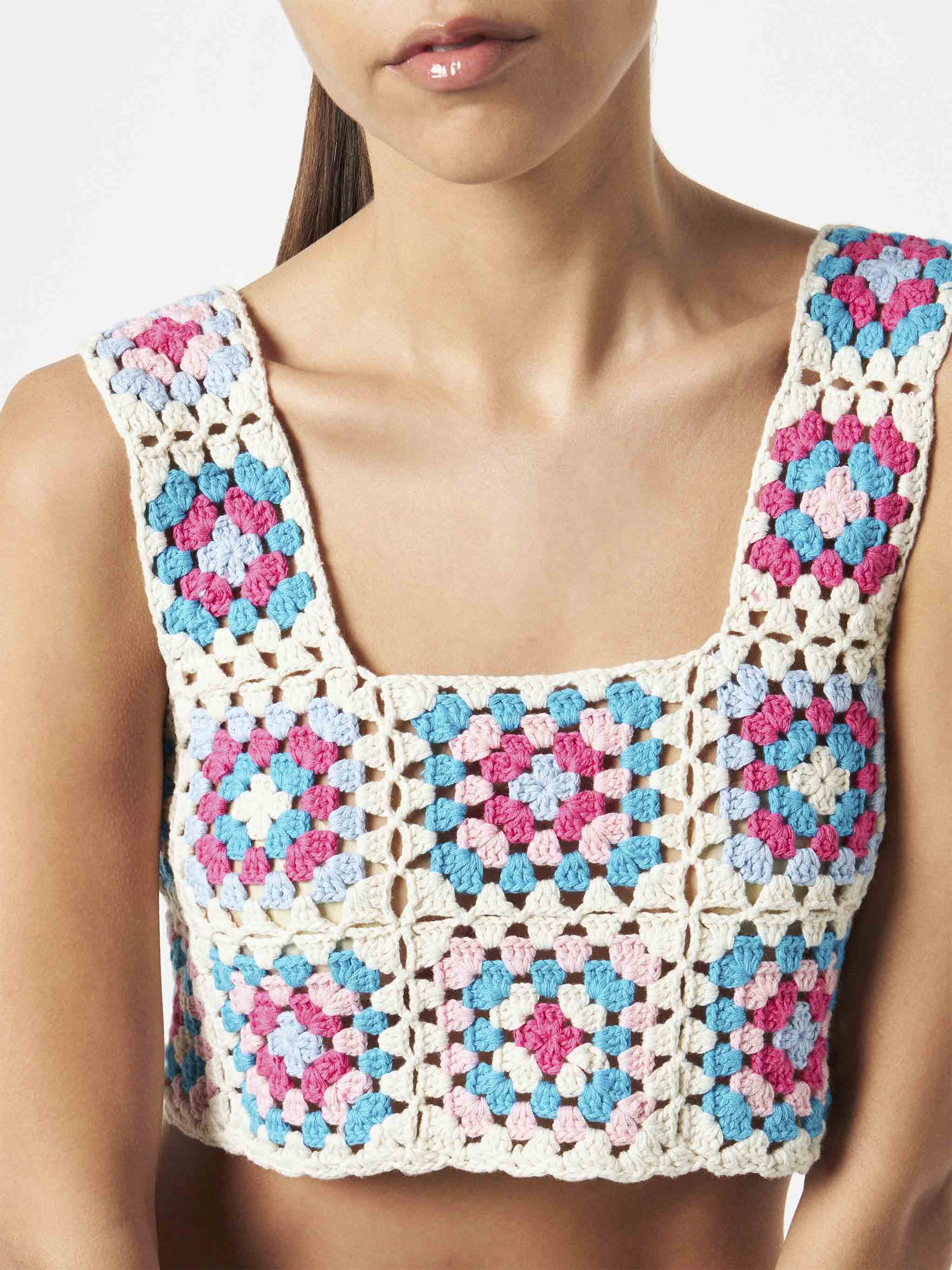 Halima multicolor crochet top - Image 2
