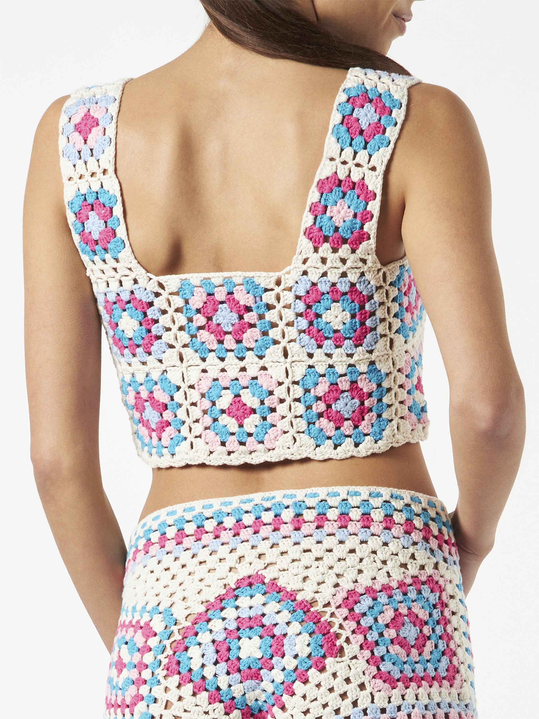 Halima multicolor crochet top - Image 3