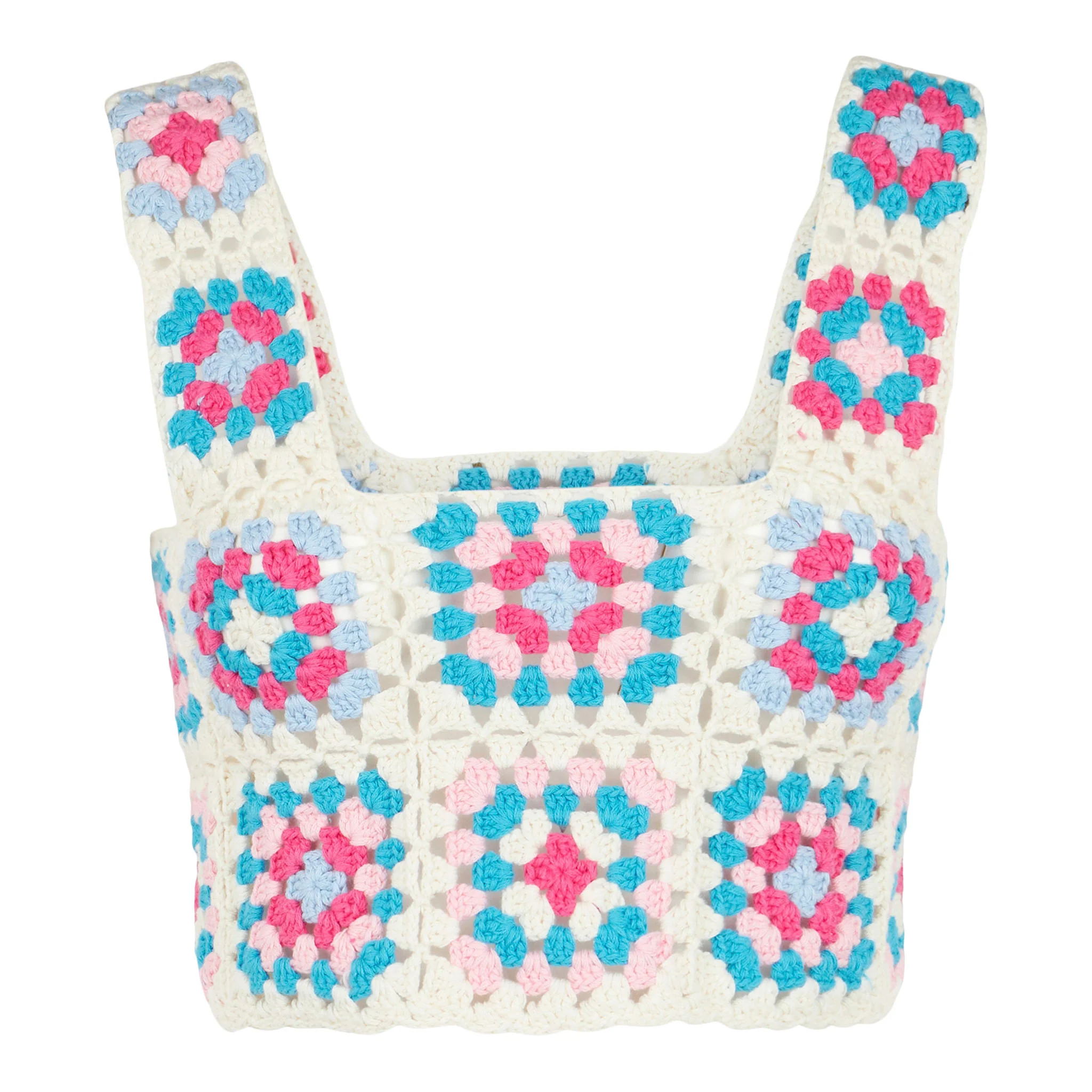Halima multicolor crochet top - Image 5