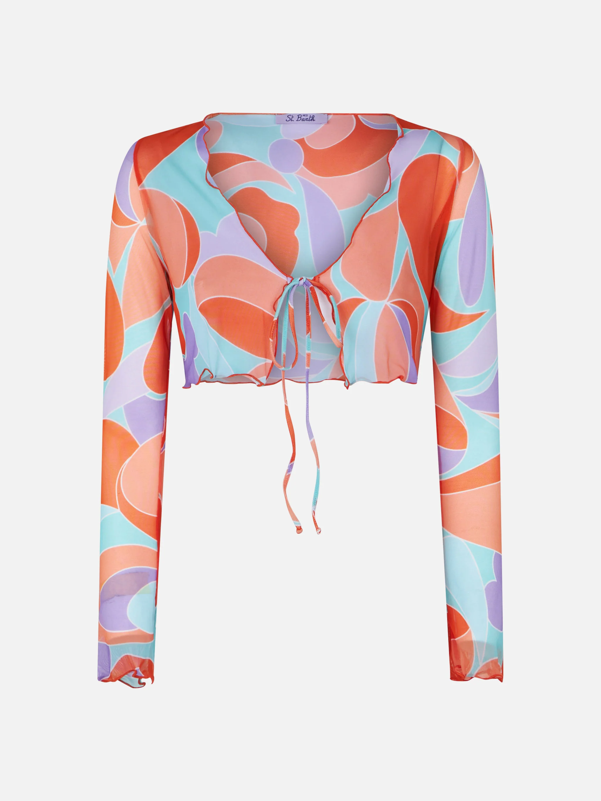 Wave tulle Elinor crop cardigan - Image 4