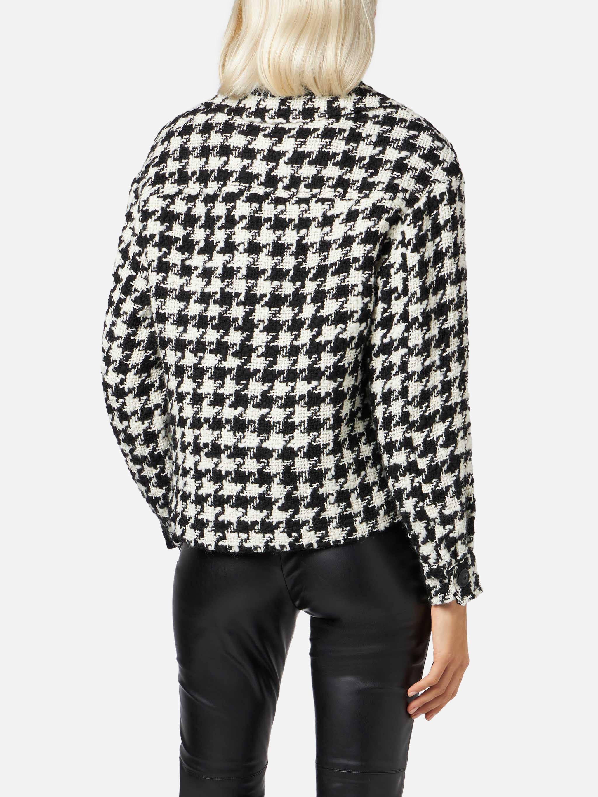 Pied de poule Bonnibell cropped overshirt - Image 2