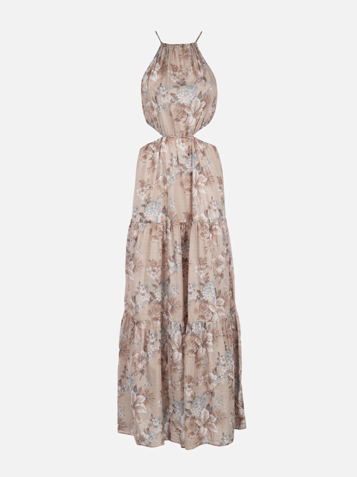 Kaby long cotton dress with floral print - Image 4