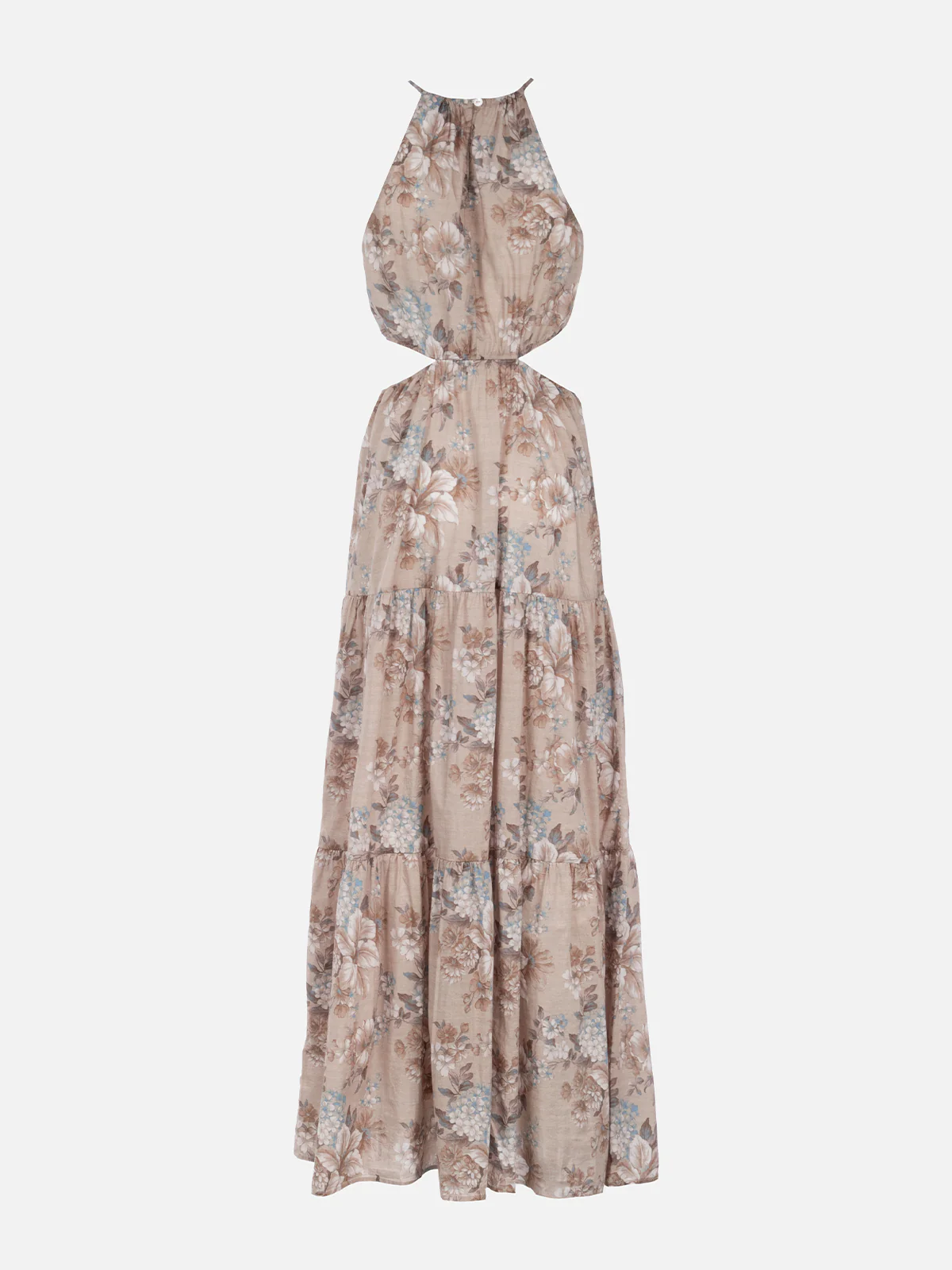 Kaby long cotton dress with floral print - Image 5