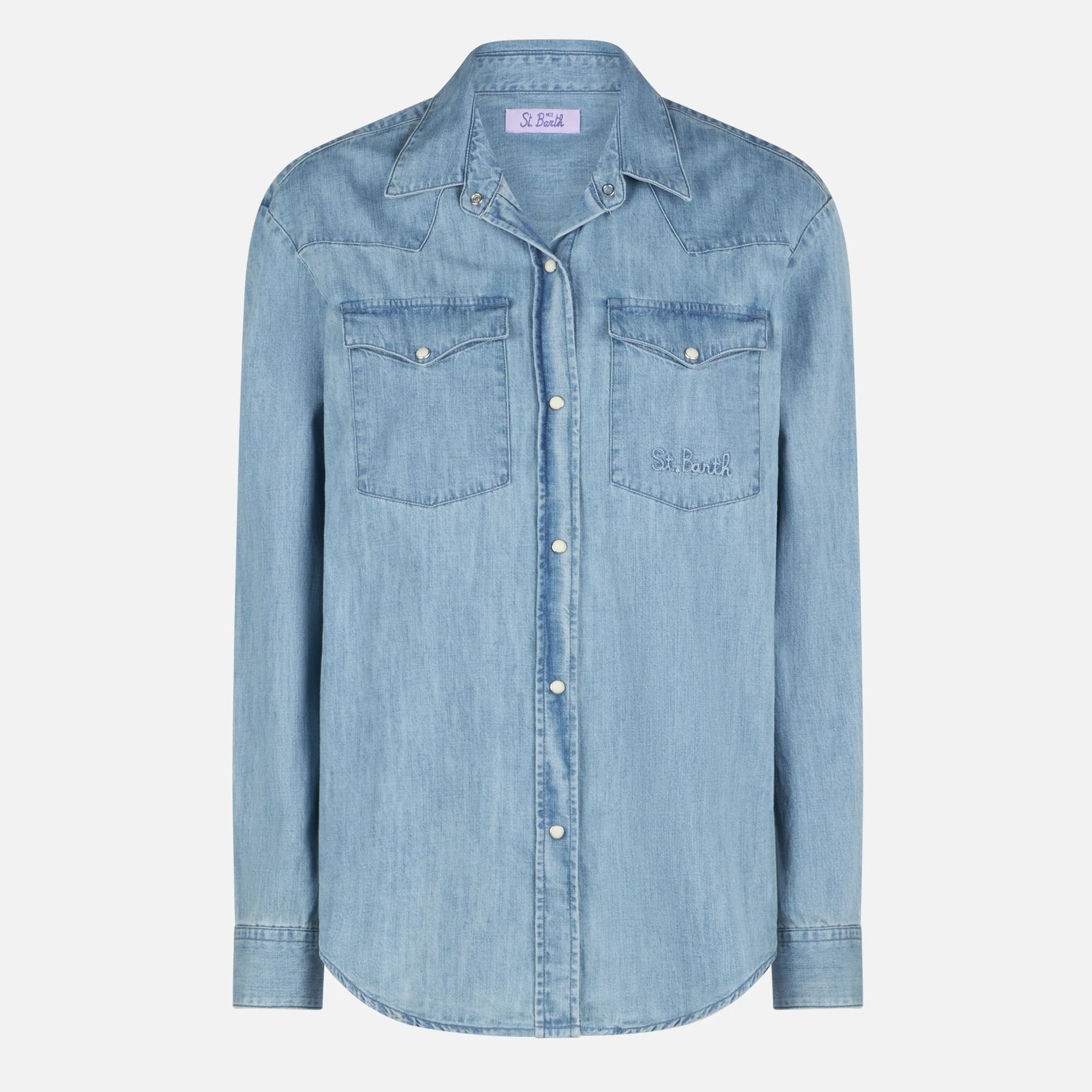 Light blue Amaya Tex denim shirt - Image 4