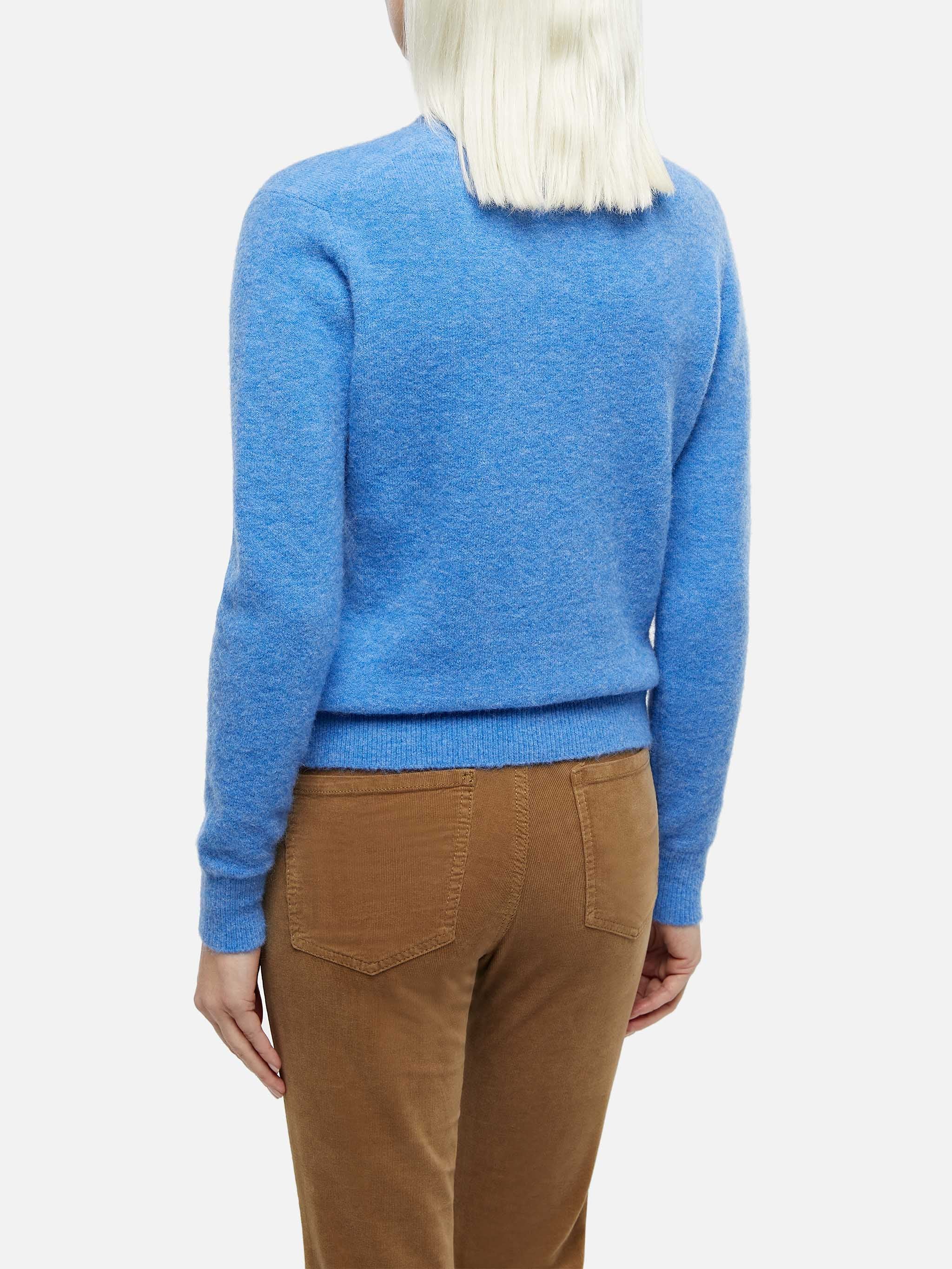 Dusty blue Sorbonne stretch sweater - Image 3
