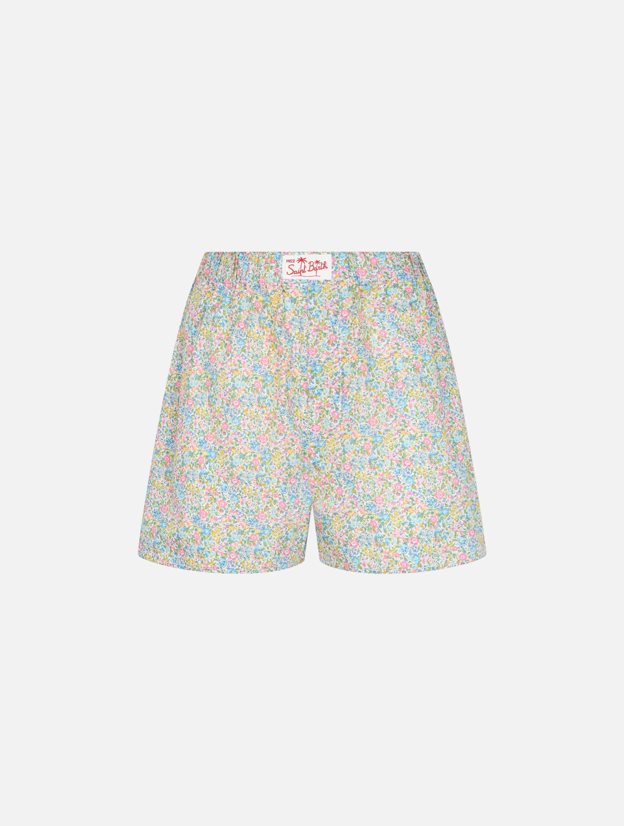 Boxy floral cotton shorts | Special Edition - Image 7