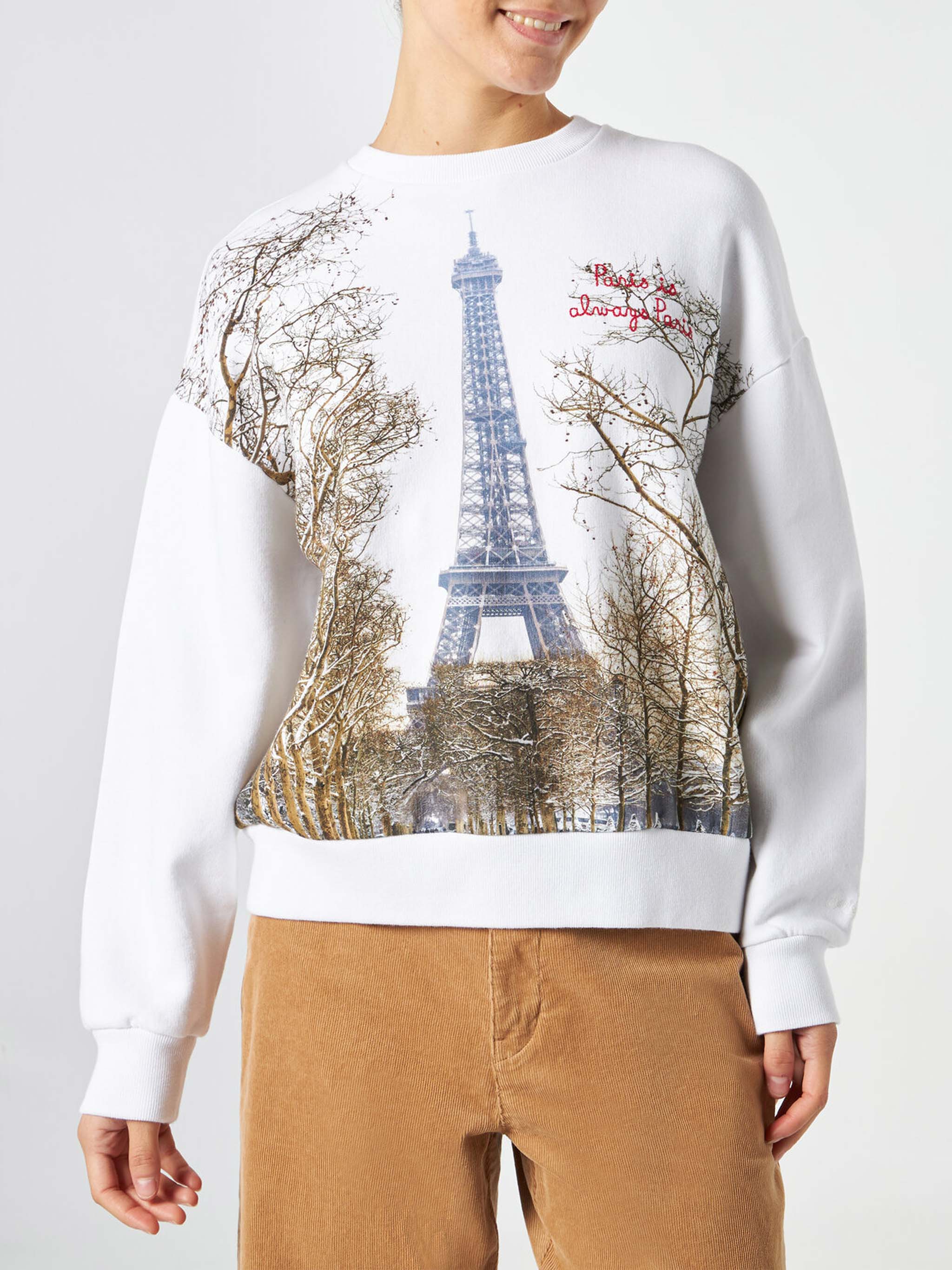 Stardust sweatshirt with Paris print and embroidery - Image 2