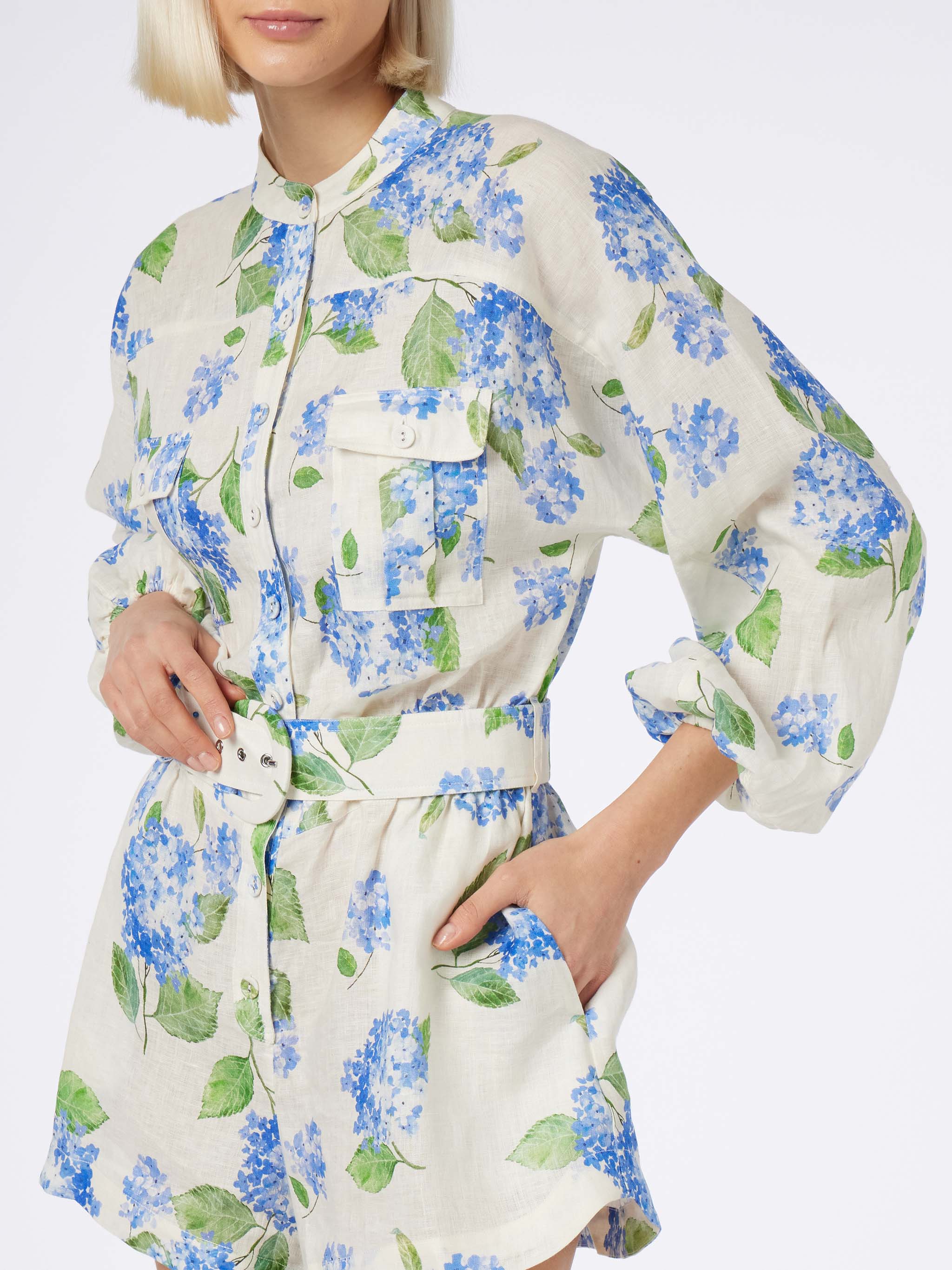 Floral Hanniel linen playsuit - Image 3